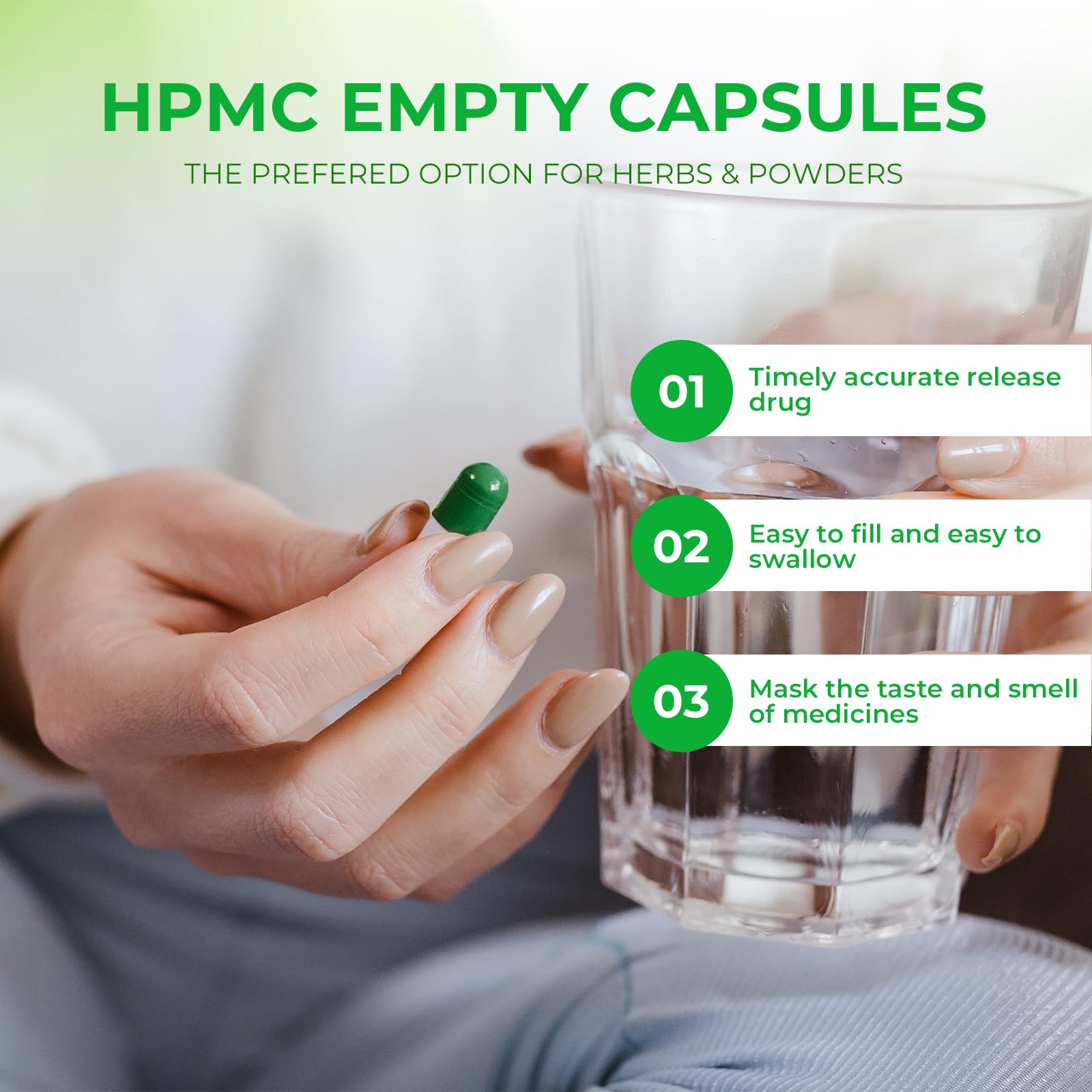 Angtai JN Vegan Empty Pill Capsules Size 2 Plant Based Clear (100 Count) Gluten Free, Non-GMO, Halal Certified Caps Filling Kit with 2 Spoons for Vegetarian DIY Your Own Supplements Angtai JN Au supplements