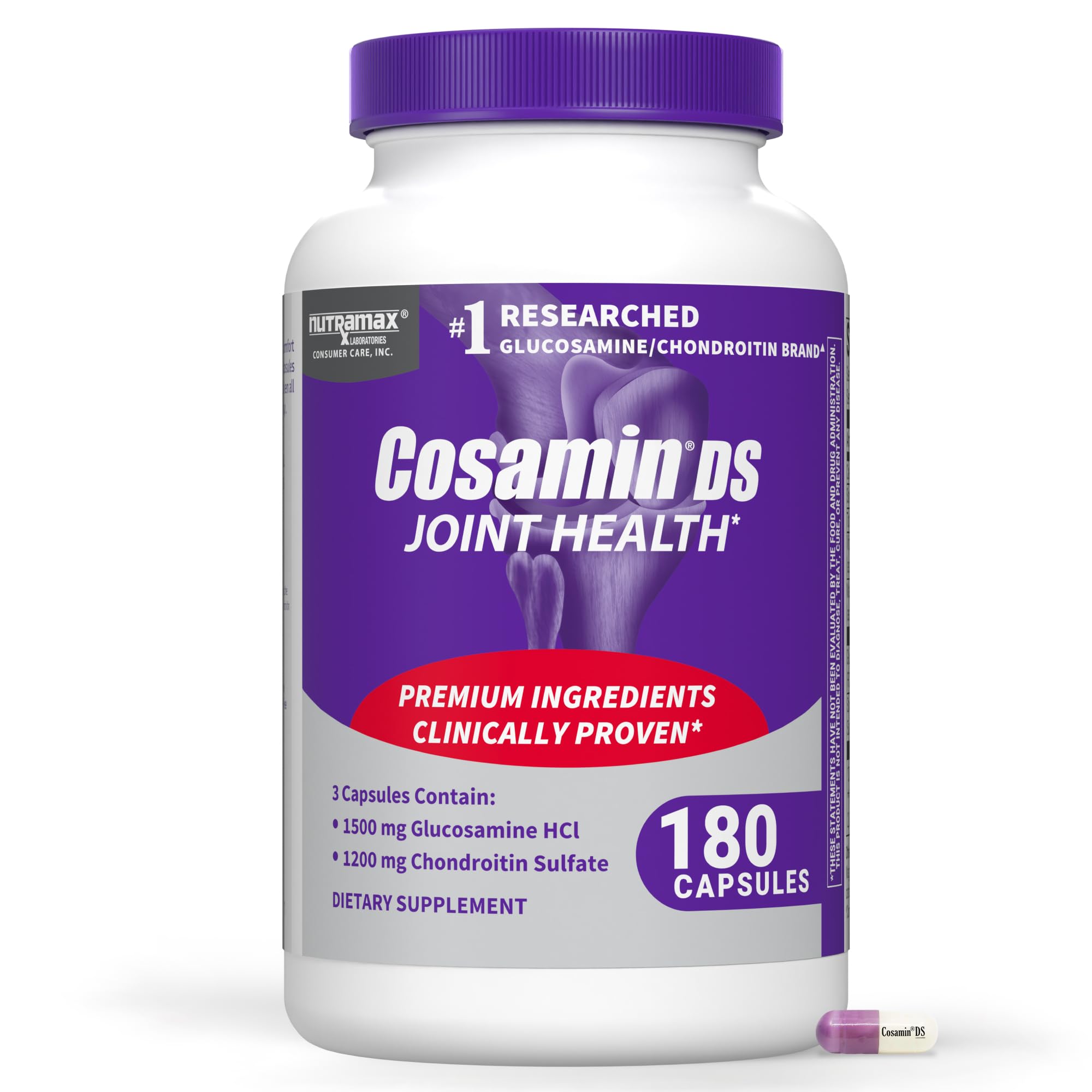 Nutramax Laboratories Cosamin® DS Joint Health Supplement with Glucosamine & Chondroitin for Adult Men & Women, Joint Supplement, 180 Capsules Nutramax Laboratories Au supplements