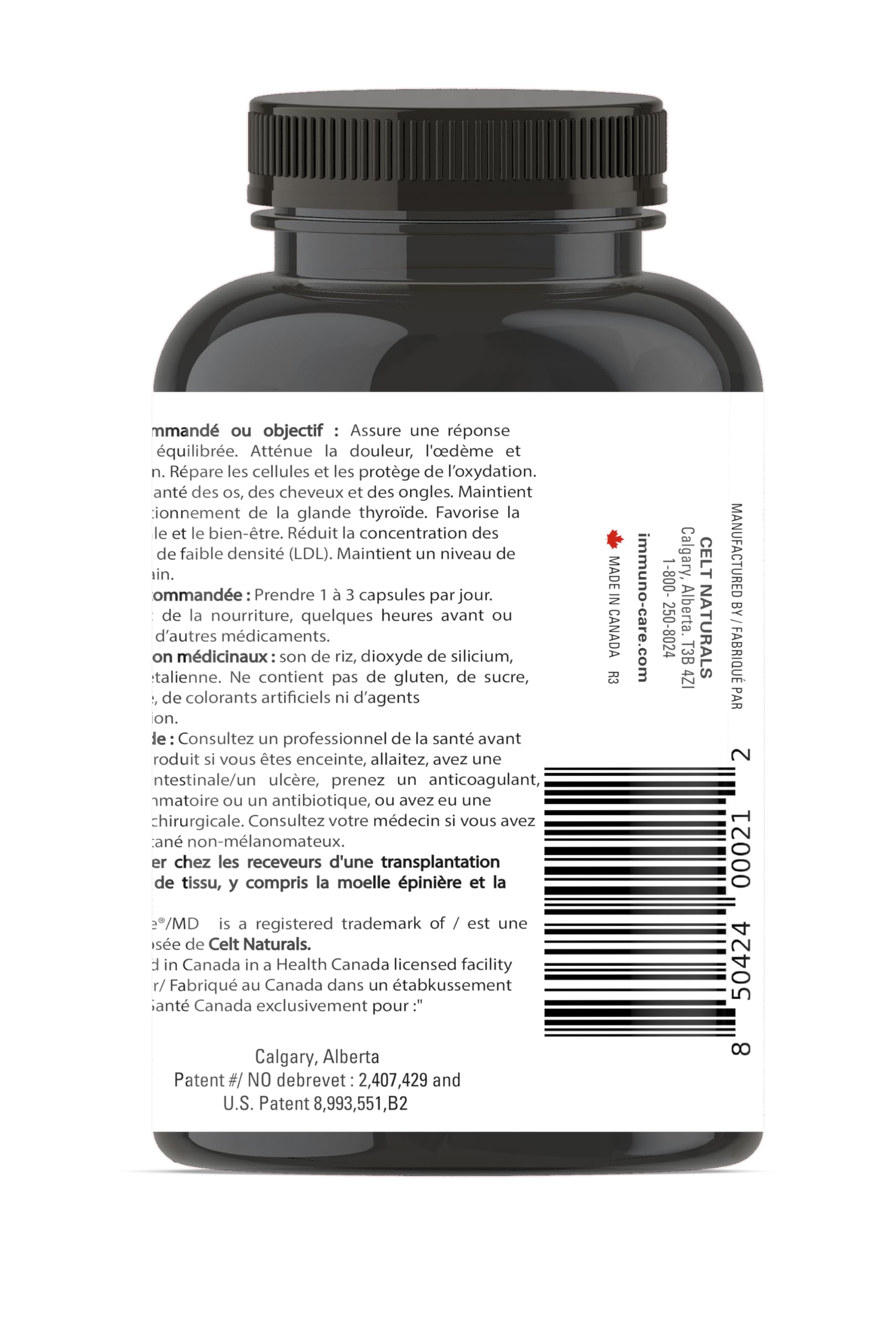 Celt Immunocare 60 v-caps - Potent Seasonal Allergy Blend - Adult Immunity Support - Cholesterol Modulator - Plant Sterols Ultra Strength - 7 Key Immunity Enhancing Ingredients Celt Immuno-Care Au supplements