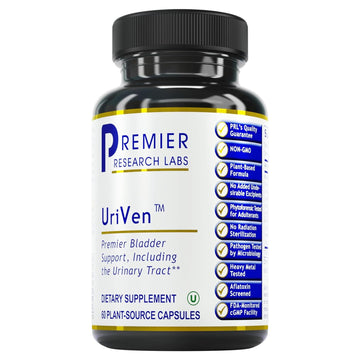 Premier Research Labs UriVen - Bladder Health Support for Women & Men, Cranberry Extract & Marshmallow Root, Urinary Relief, Bladder Relief, Bladder Control Supplement - 60 Vegetarian Capsules Premier Research Labs Au supplements