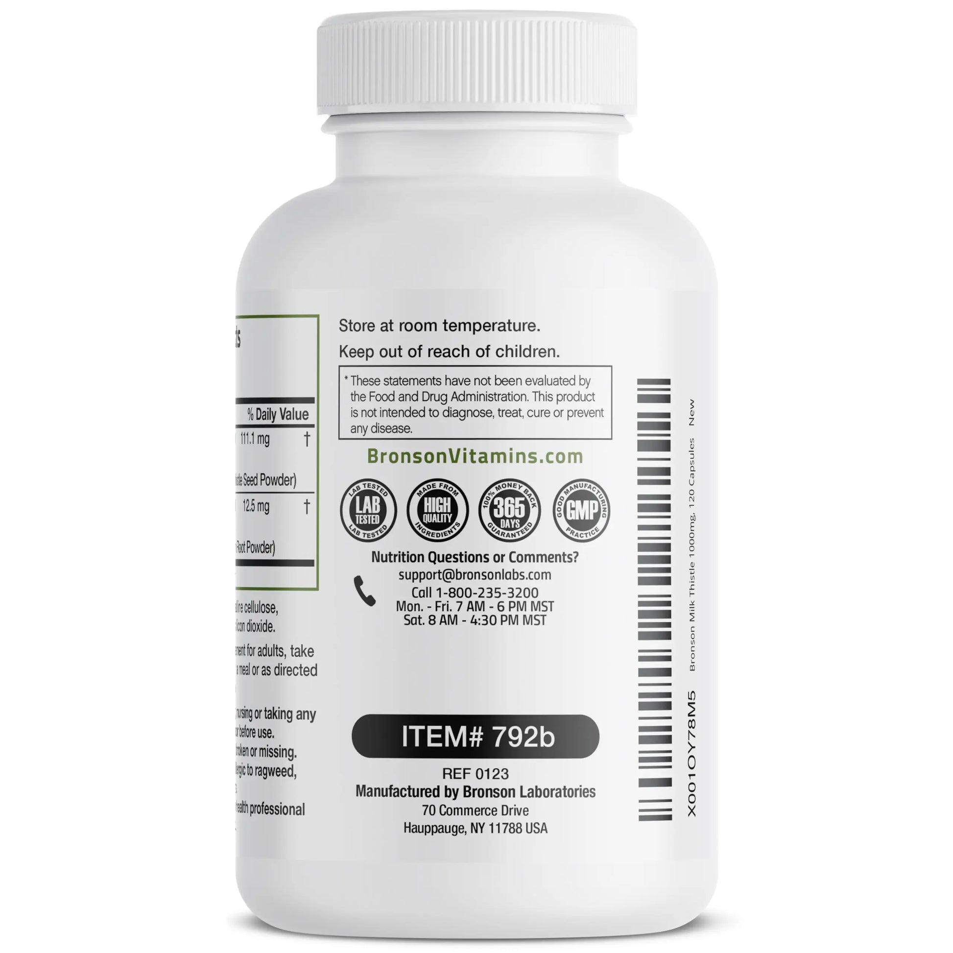 Bronson Milk Thistle Silymarin Marianum & Dandelion Root Liver Health Support Bronson Au supplements