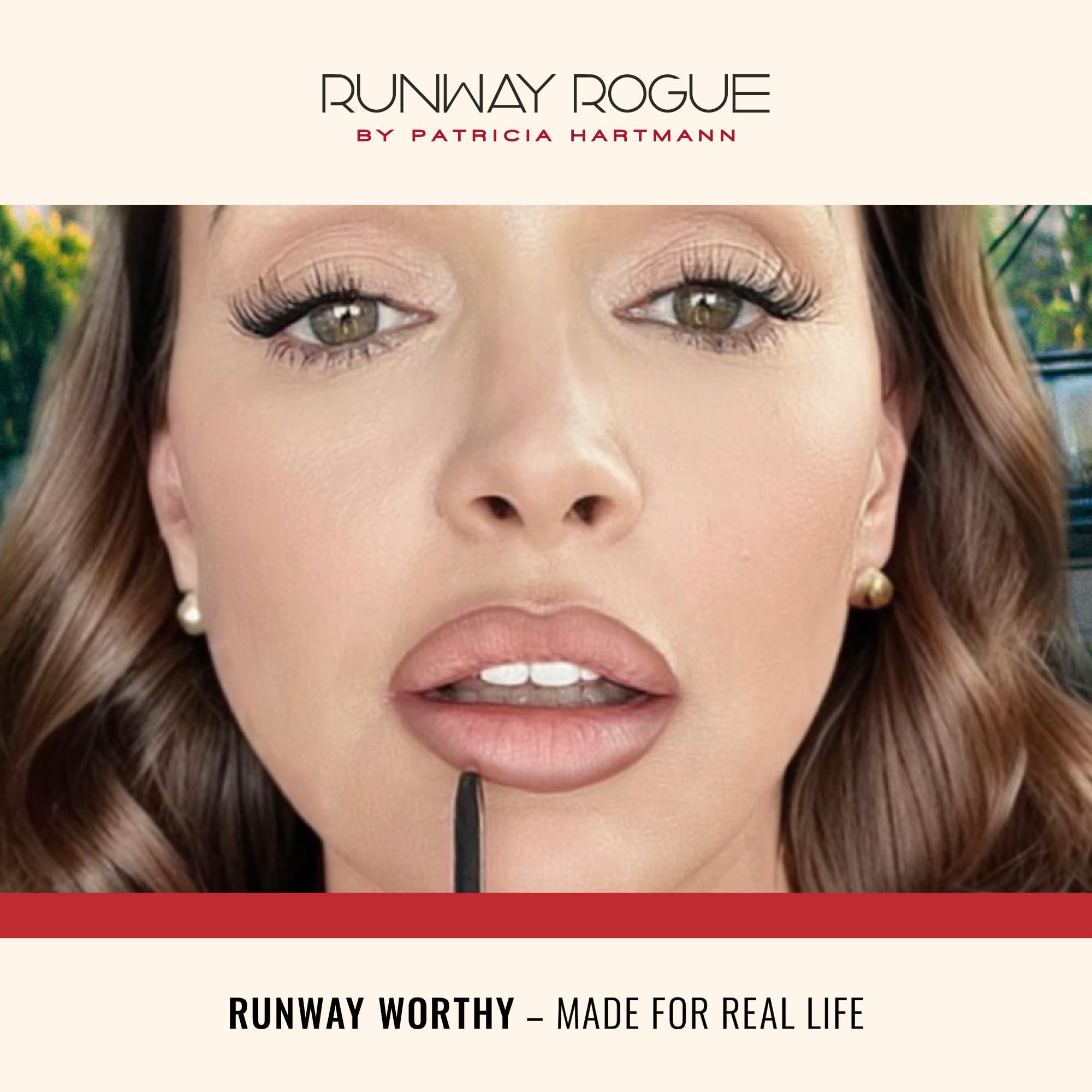 Runway Rogue Designer Liner Lip Pencil, Matte Cool Berry-Rose Lip Liner Pencil and Lip Liner Sharpener, ‘Camera Ready’ Runway Rogue Au supplements