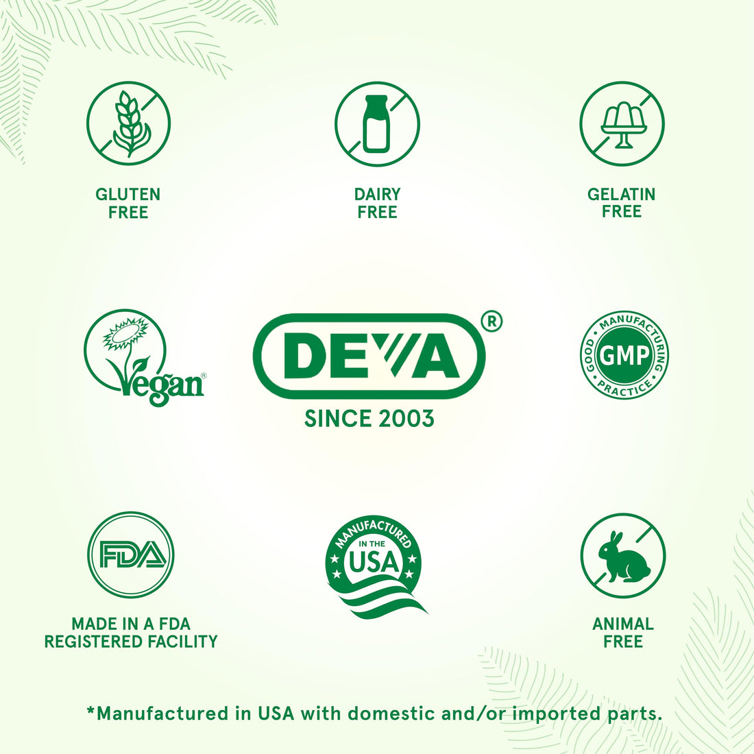 DEVA Vegan Iron-Free Multivitamin & Mineral Supplement, Green Food Blend, Spirulina, Chlorella, Ashwagandha, Broccoli, 90 Coated Tablets DEVA Au supplements