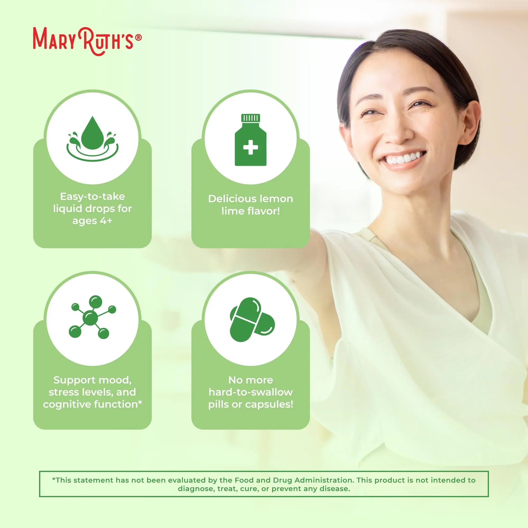 MaryRuth's L Theanine 200mg Liquid Drops | Mood Support for Adults & Kids | Focus Supplement | Natural Sleep Support | Vegan MARYRUTH'S Au supplements
