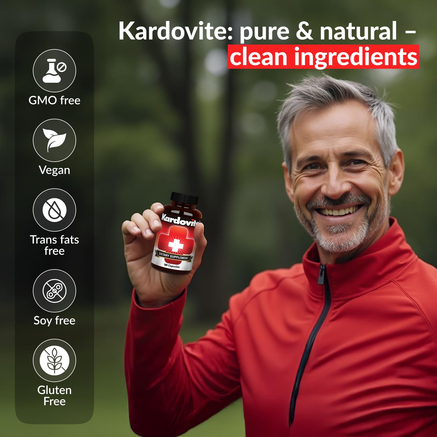 Kardovite Herbal Circulation Support Capsules 180s | Supports Circulatory Wellness with Hawthorn, Garlic, Ginkgo, Cayenne, Milk Thistle, Bilberry & Valerian | Supports Vitality & Daily Wellness Kardovite Au supplements