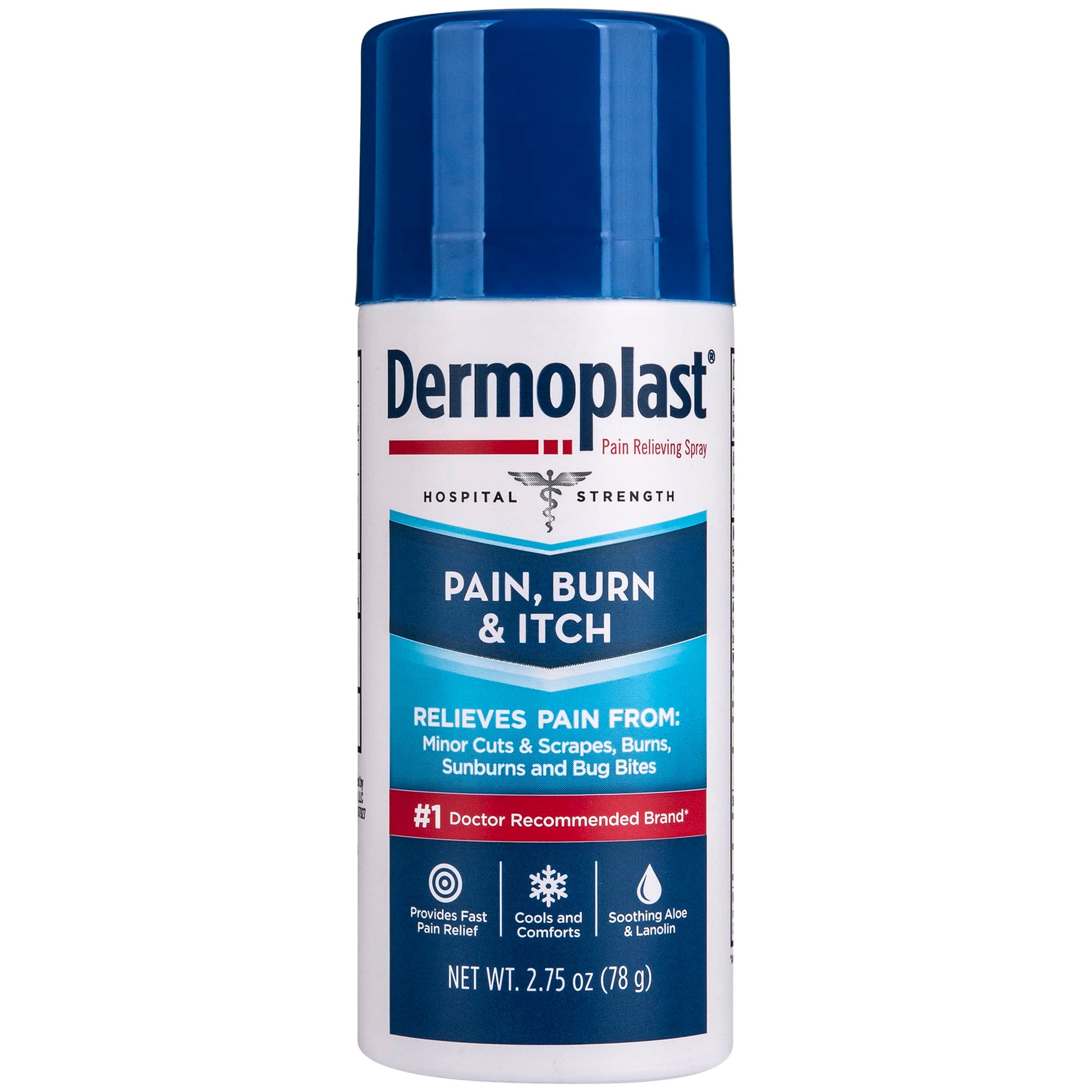 Dermoplast Pain, Burn & Itch Relief Spray for Minor Cuts, Burns and Bug Bites, 2.75 Oz (Packaging May Vary) Dermoplast Au supplements