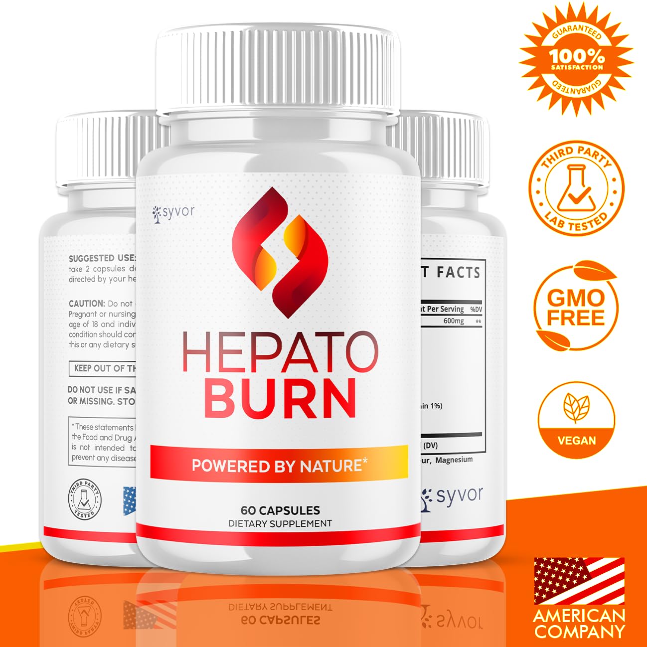 (3 Pack) Hepato Burn Capsules, Official Hepato Burn Pills with All Natural Premium Ingredients, Hepatoburn Energy and Fitness Vitamin Supplement, Hepatoburn Lifestyle Powered by Nature (180 Capsules) Syvor Au supplements