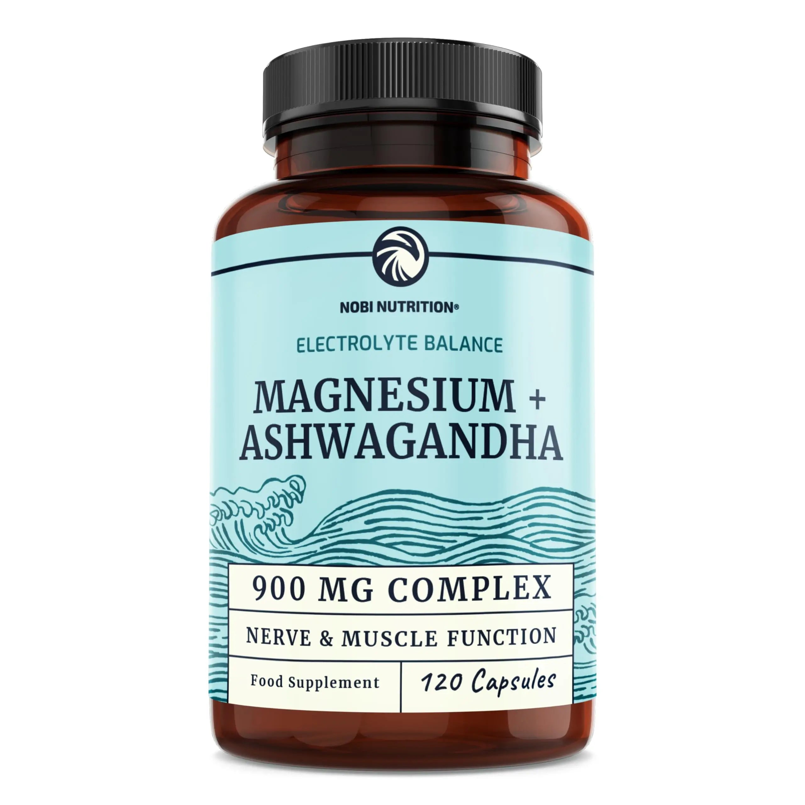Magnesium Ashwagandha | Calming Magnesium Supplement for Adults | Relax, Rest Nobi Nutrition Au supplements