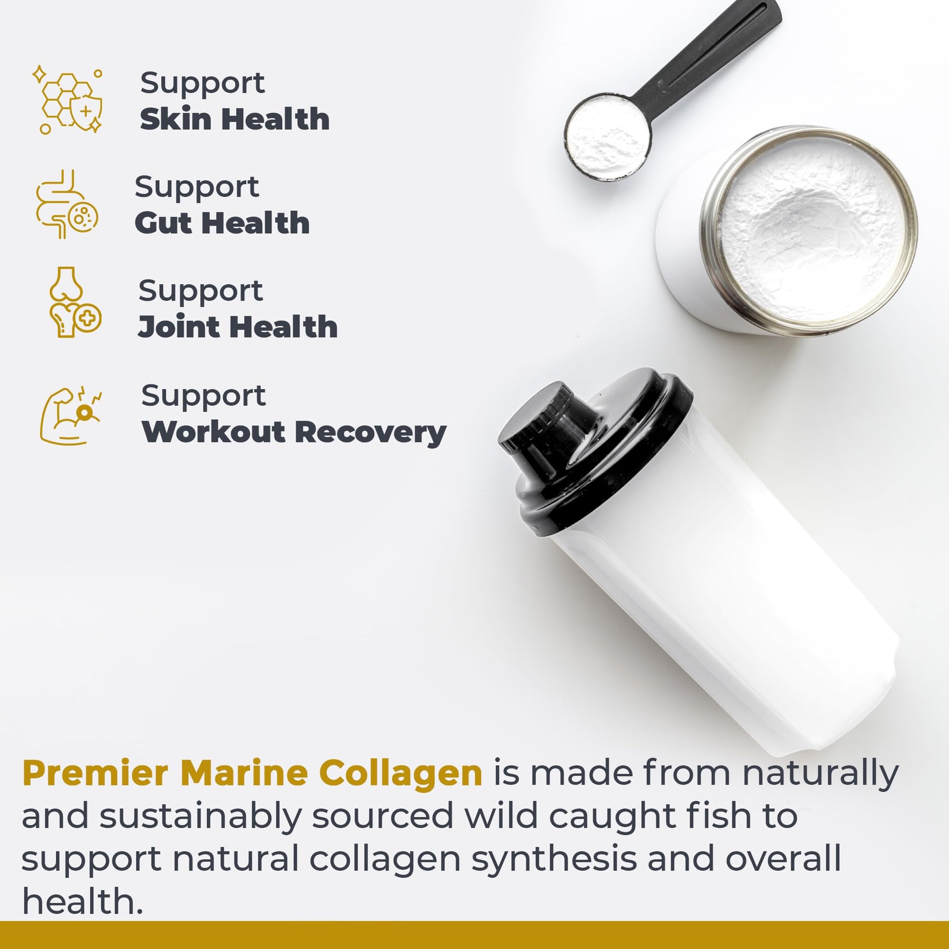 Premier Research Labs Marine Collagen - Marine Collagen Peptides, Hydrolyzed Marine Collagen Powder, Fish Collagen for Women and Men, 5g Collagen Per Serving for Skin, Joint, and Gut Health - 7 Oz Premier Research Labs Au supplements