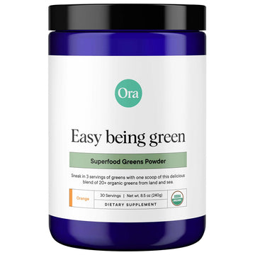 Ora Organic Greens Powder - Vegan, Gluten-Free, Organic Super Greens Drink for Energy and Detox | Antioxidants & Adaptogenic Herbs | 20+ Superfood Greens Blend - Citrus Flavor, 30 Servings Ora Organic Au supplements