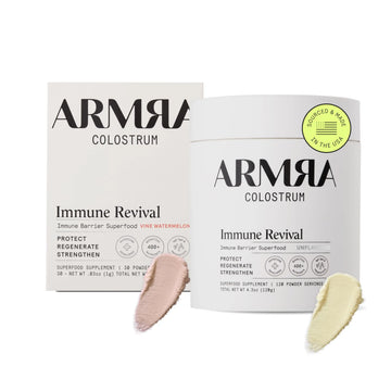 ARMRA Colostrum™ Premium Powder, Grass Fed, Gut Health Bloating Immunity Skin & Hair, Contains 400+ Bioactive Nutrients, Keto, Gluten & Fat Free (Vine Watermelon, Unflavored Bundle | 150 Servings) ARMRA Au supplements