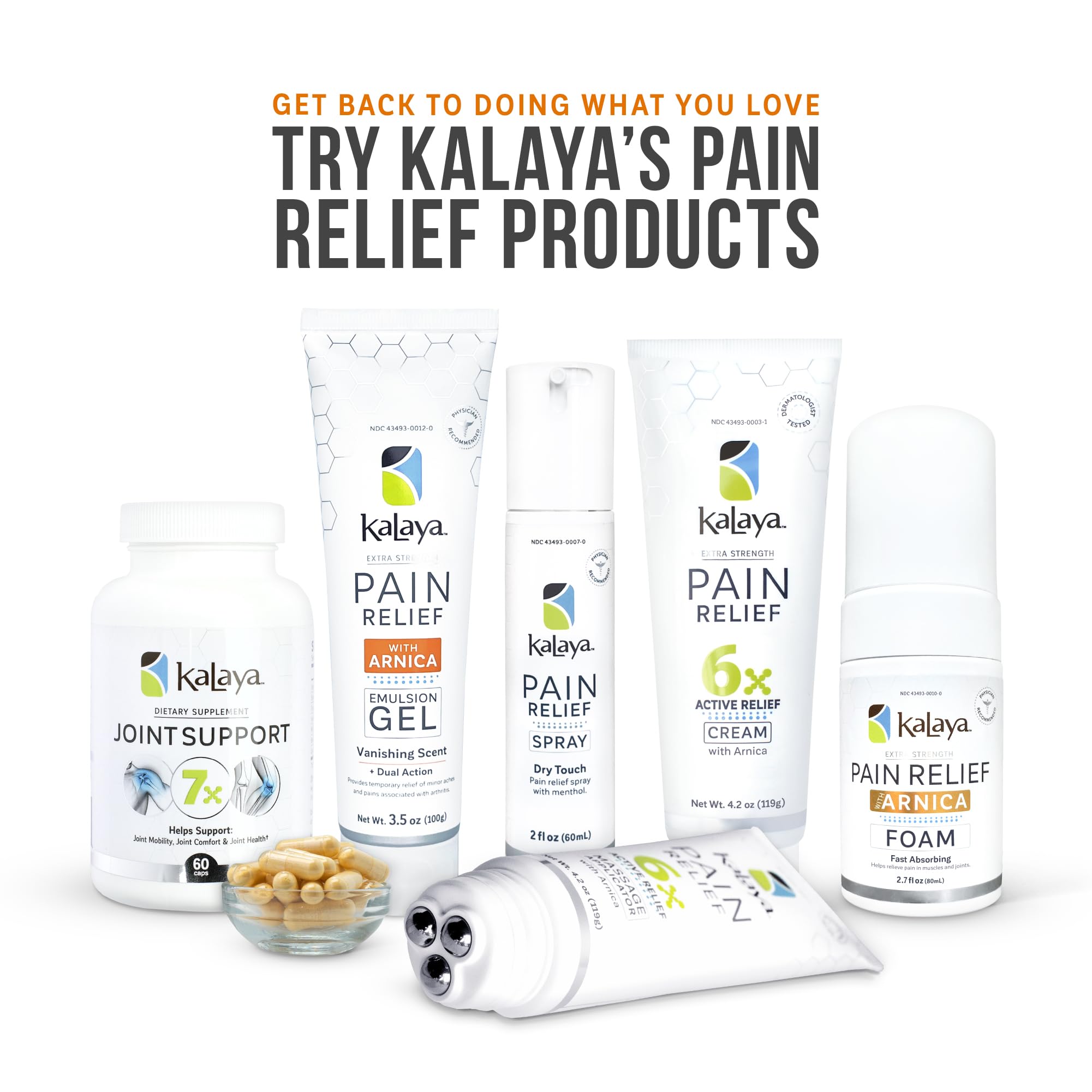 Kalaya Extra Strength Pain Relief Gel with Arnica -Fast Acting, Long Lasting, Vanishing Scent, medically formulated for Arthritis, Joints, Muscle, Back, Neck, Shoulder, Hand and Knee Pain Kalaya Naturals Au supplements