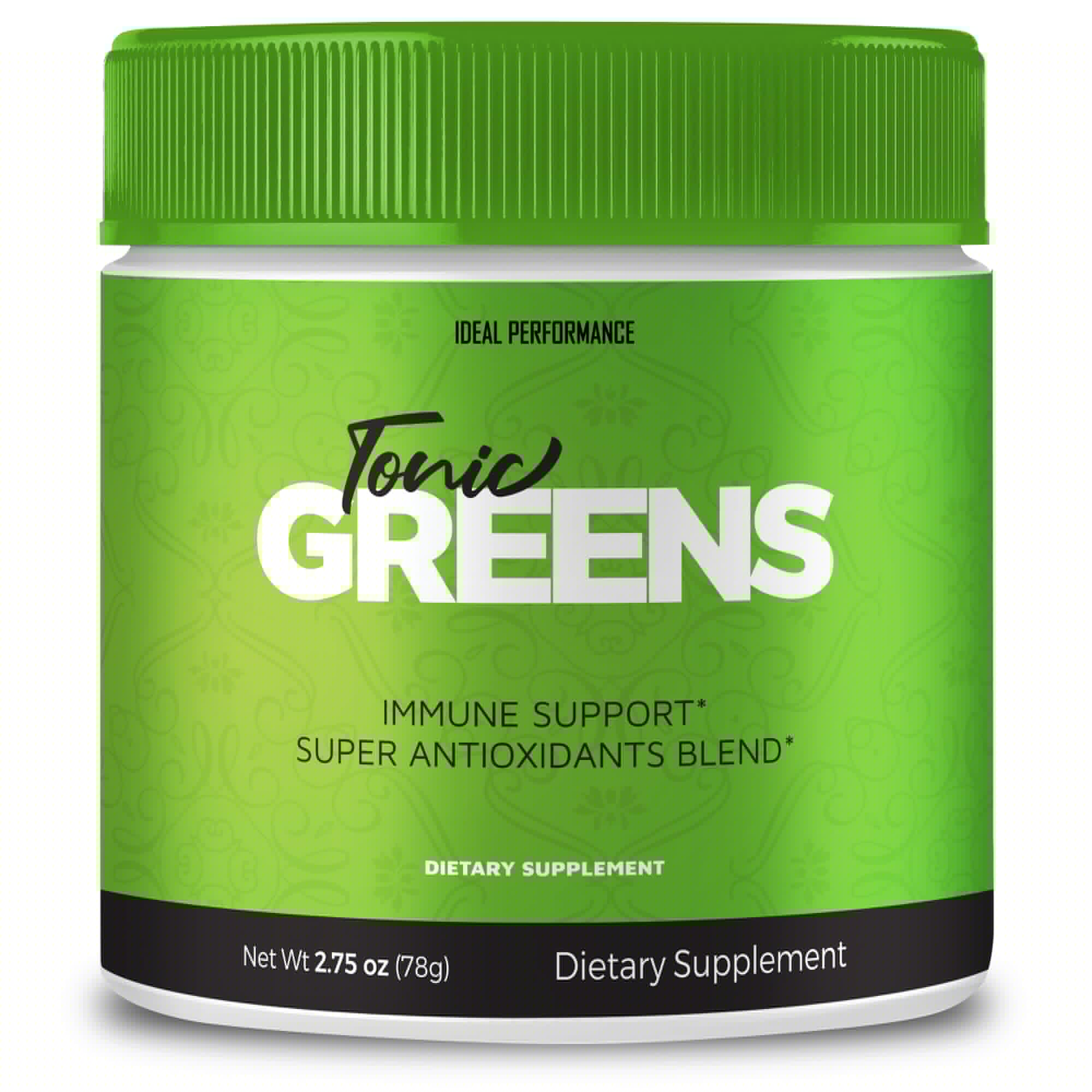 Tonic Greens Powder Vitamin Supplement Advanced Formula - Natural Green Blend Energy Supplement - Maximum Strength, TonicGreens BCAA, Tonic Greens All Natural Formula Powder Support Reviews (1 Pack) IDEAL PERFORMANCE Au supplements