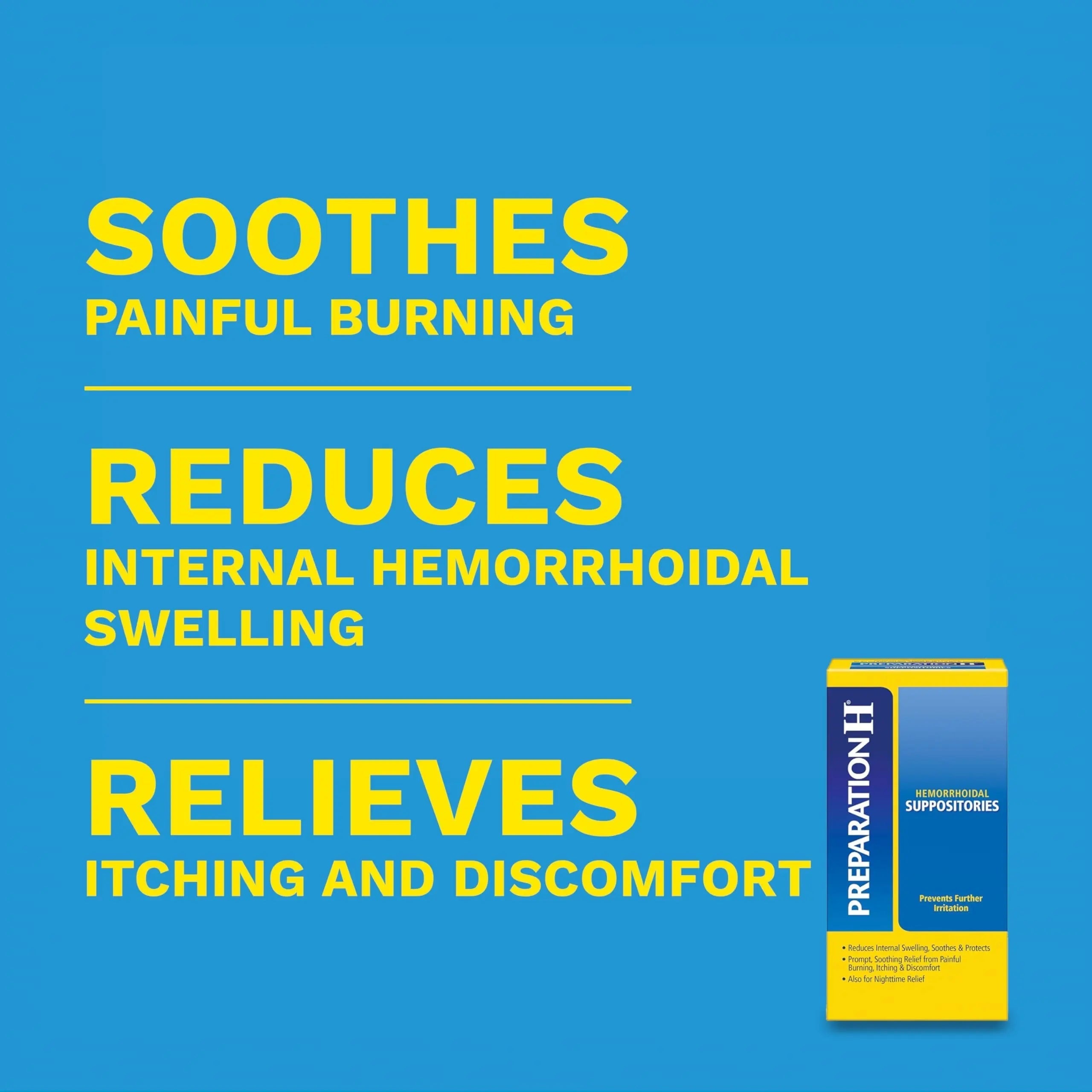 Preparation H Hemorrhoid Suppositories For Itching And Discomfort Relief - 12 Count (Pack of 1) Preparation H Au supplements