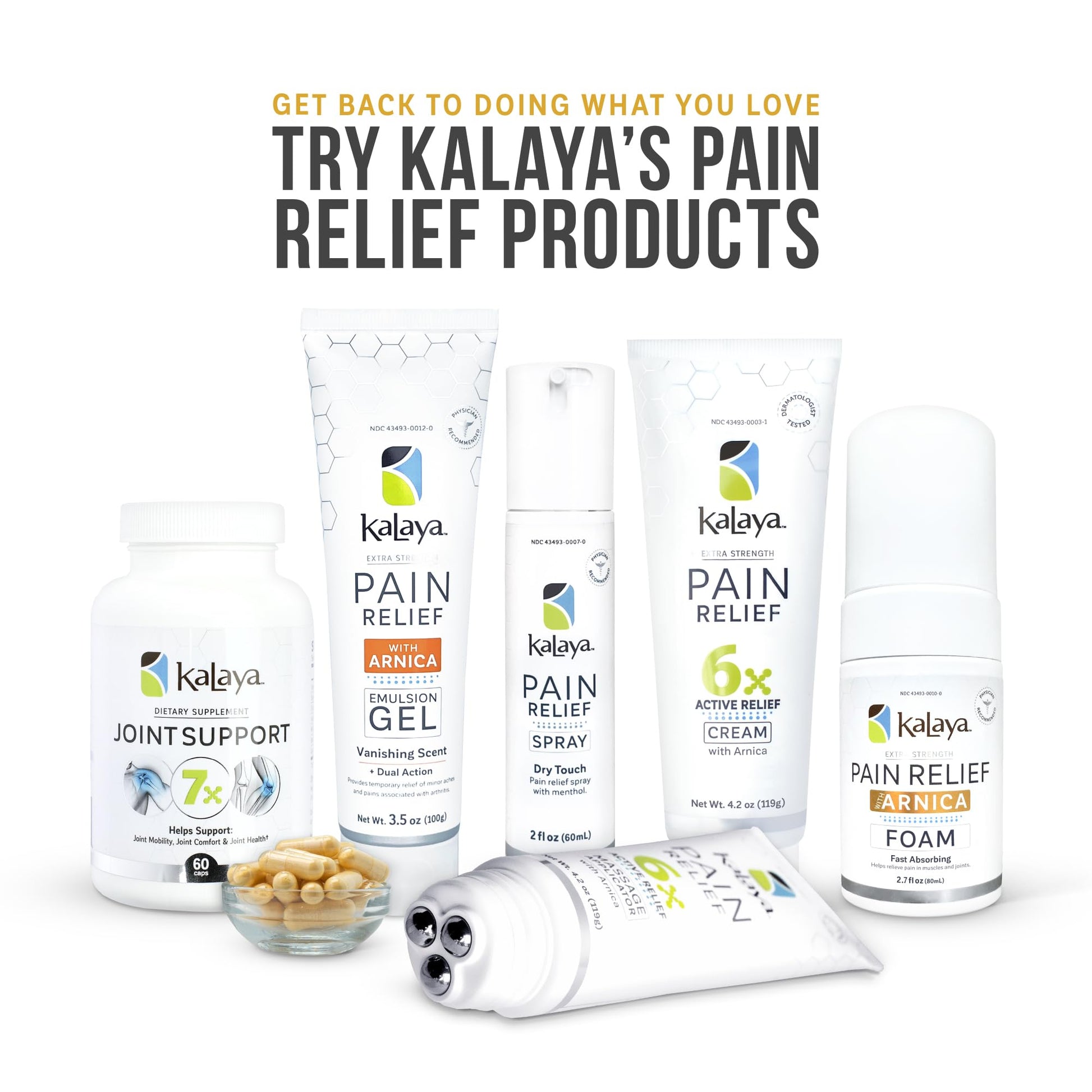 Kalaya Naturals Extra Strength Pain Relief Foam with Arnica - Supports Pain Relief in Muscle & Joints (2.7 Ounces) Kalaya Naturals Au supplements