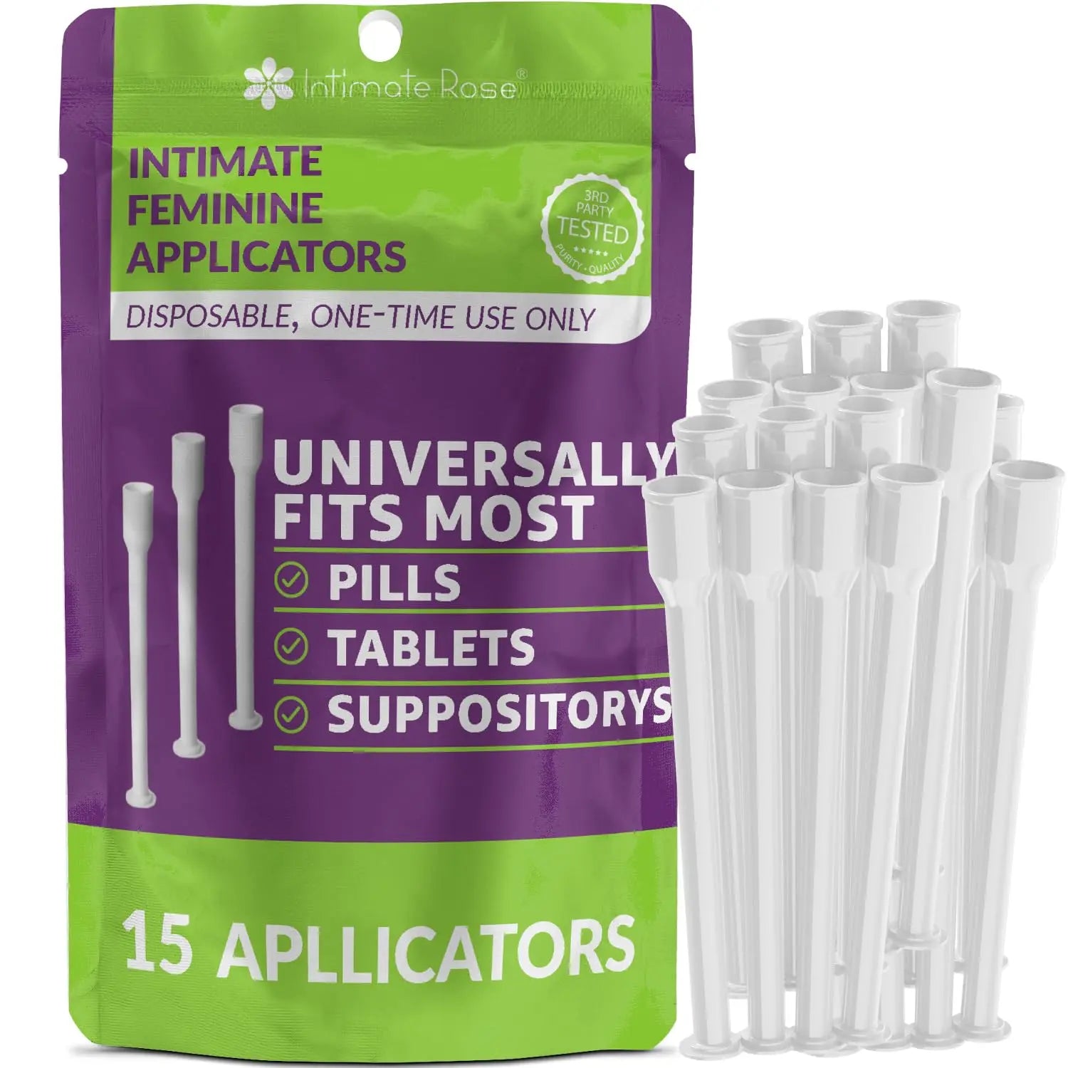 Save 10% on Boric Acid Vaginal Suppositories - 30 Count (600mg) + 7 Applicators and 15 Additional Intimate Rose Au supplements