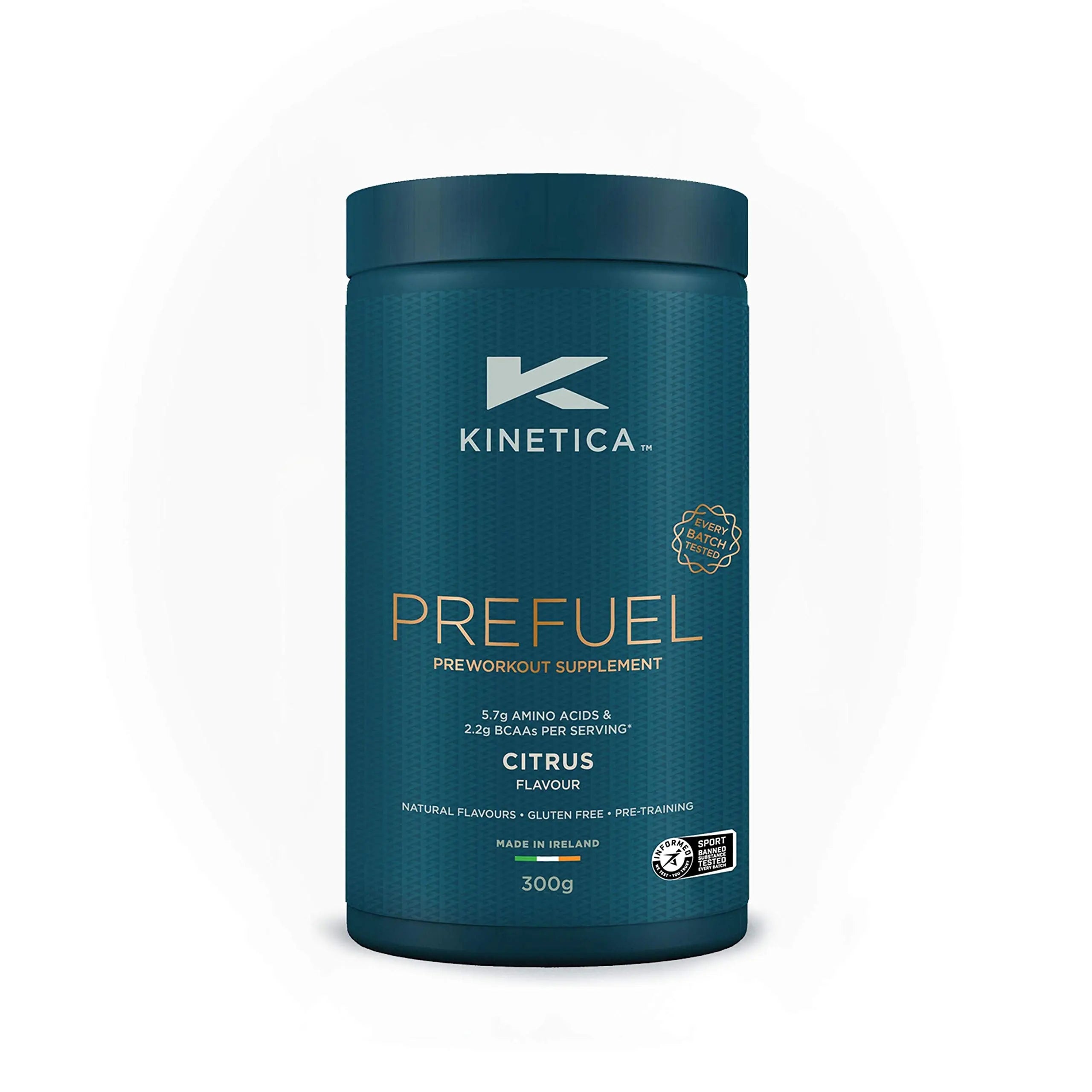 Kinetica PreFuel, Pre Workout, 5.7g Amino Acids & 2.2g BCAA's per Serving, 30 Servings Kinetica Au supplements