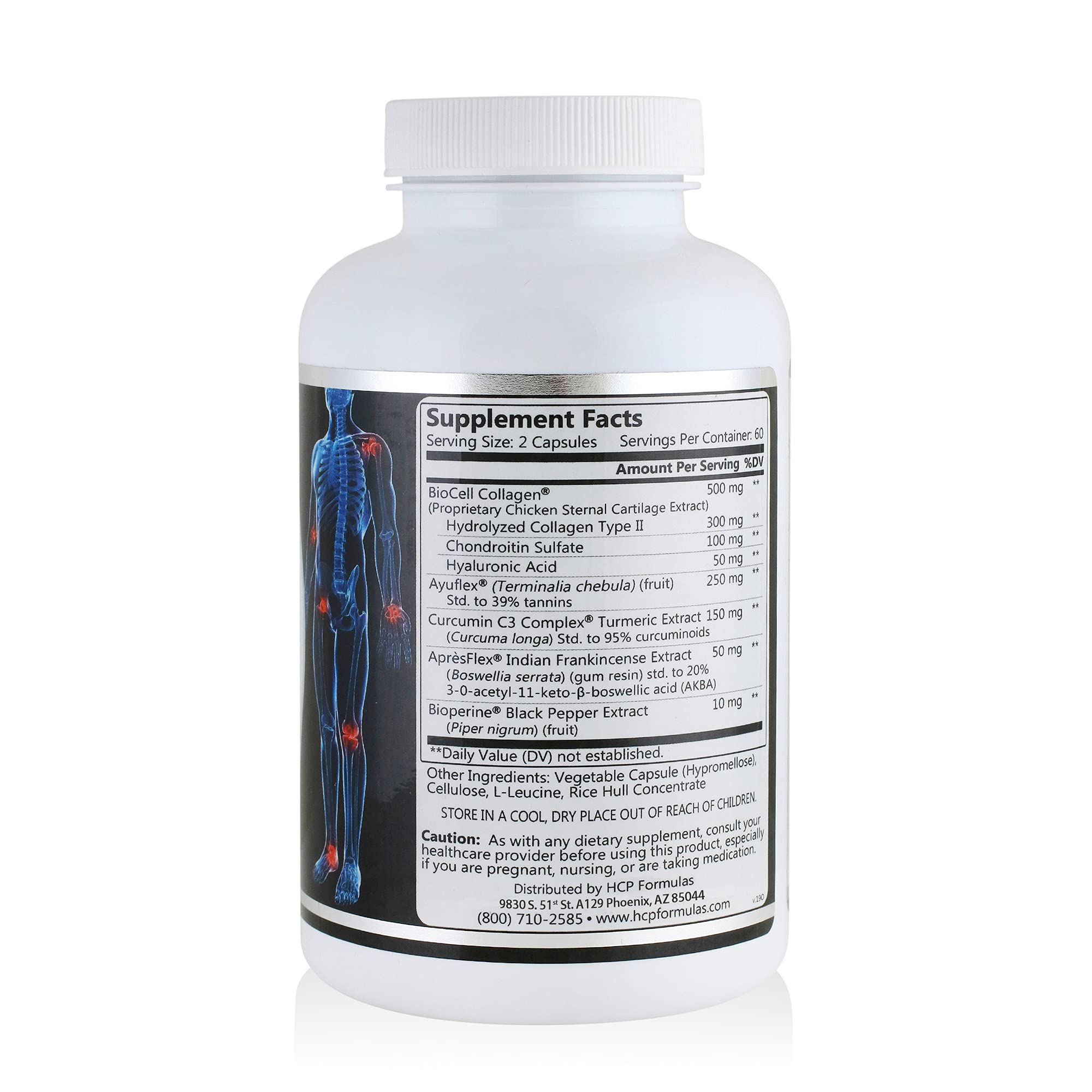 HCP Formulas - Synovera - Joint Support Complex with Turmeric Extract & Collagen - Mobility & Flexibility - Healthy Joints, Tendon, Ligament, and Synovial Tissue - Dietary Supplement - 120 Caps HCP Formulas Au supplements