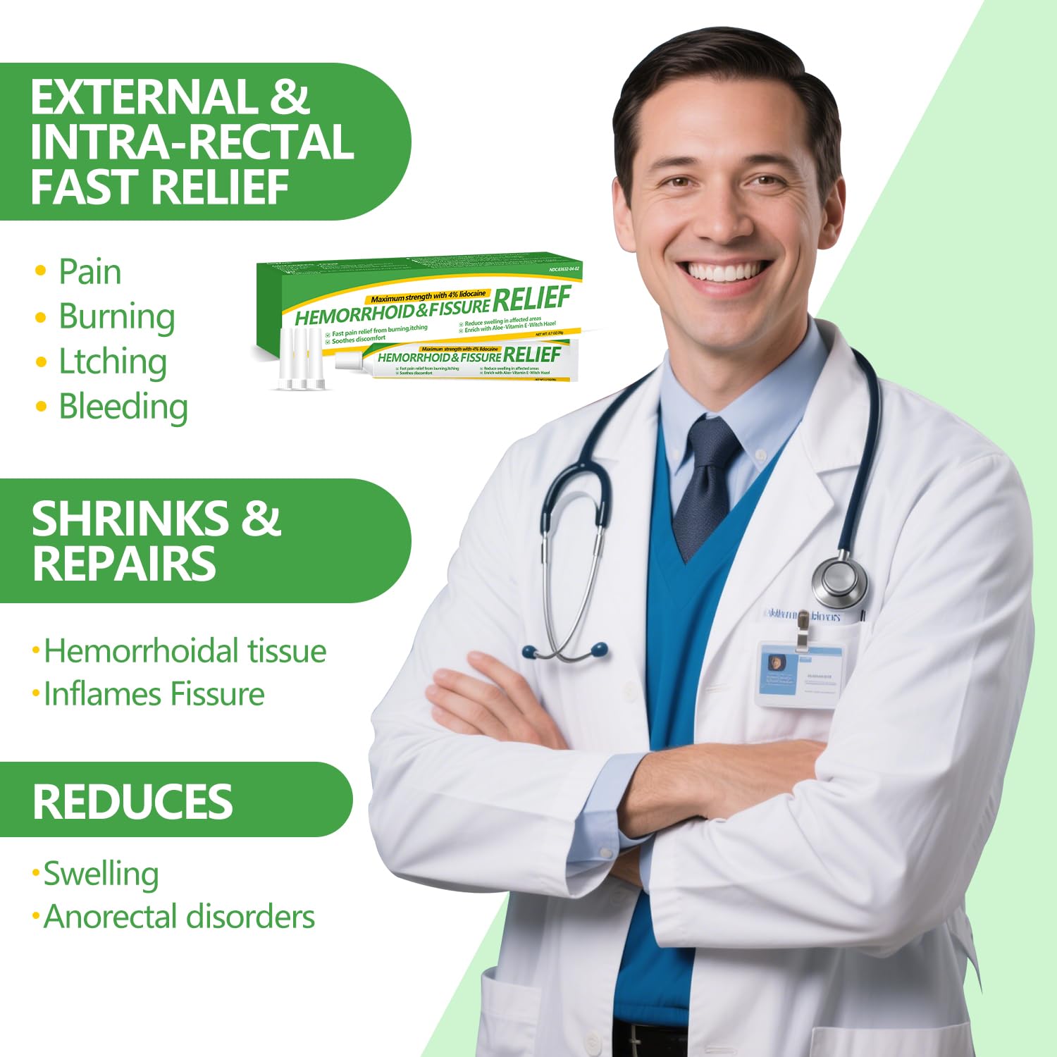 Dr.Goddyik Hemorrhoids and Fissure Relief Cream,Hemorrhoid Ointment for Hemorrhoid Treatment Fast Acting Relief of Pain, Swelling Dr.Goddyik Au supplements