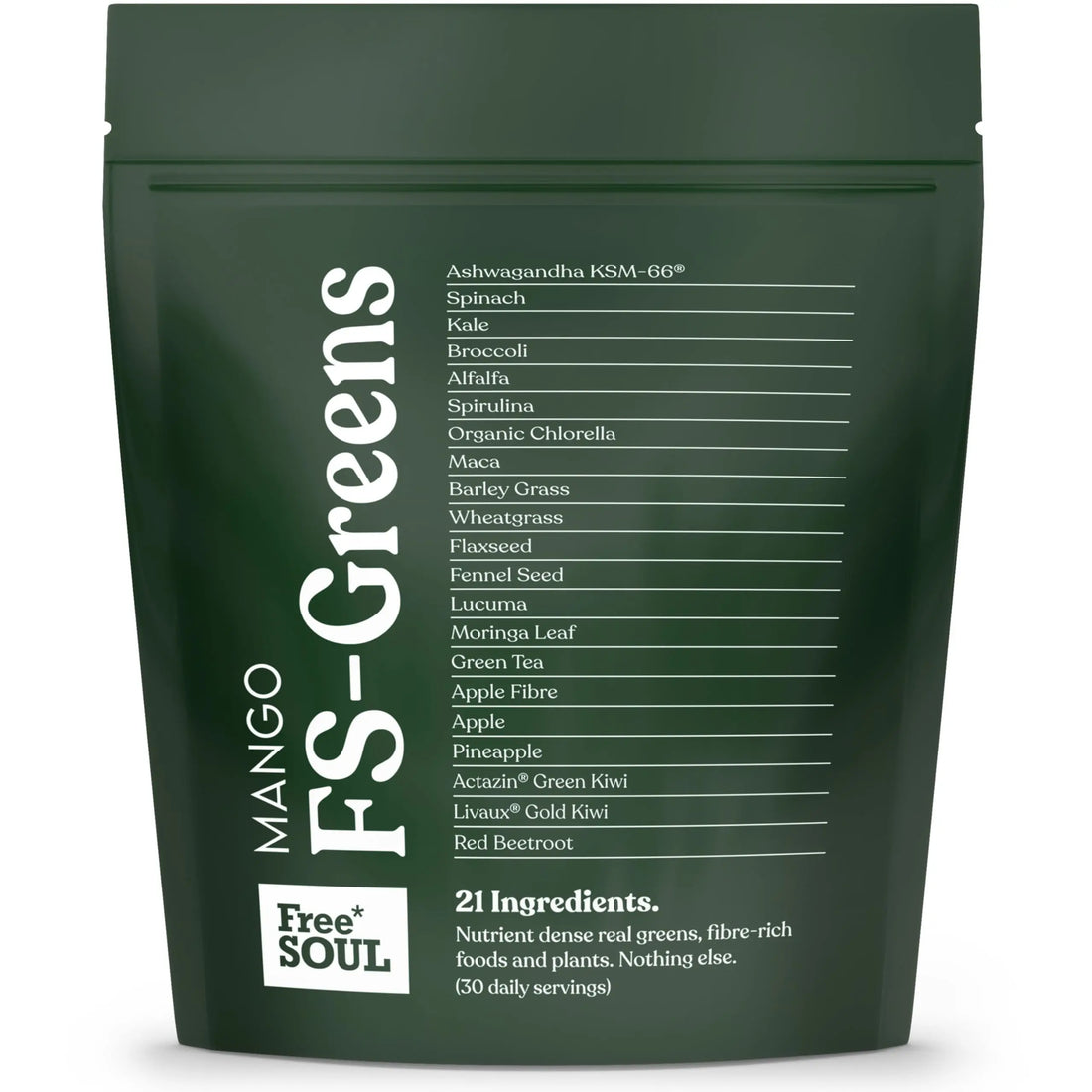 FS-Greens | 21 Advanced Greens, Superfoods, and Adaptogens Including KSM-66 Free Soul Au supplements