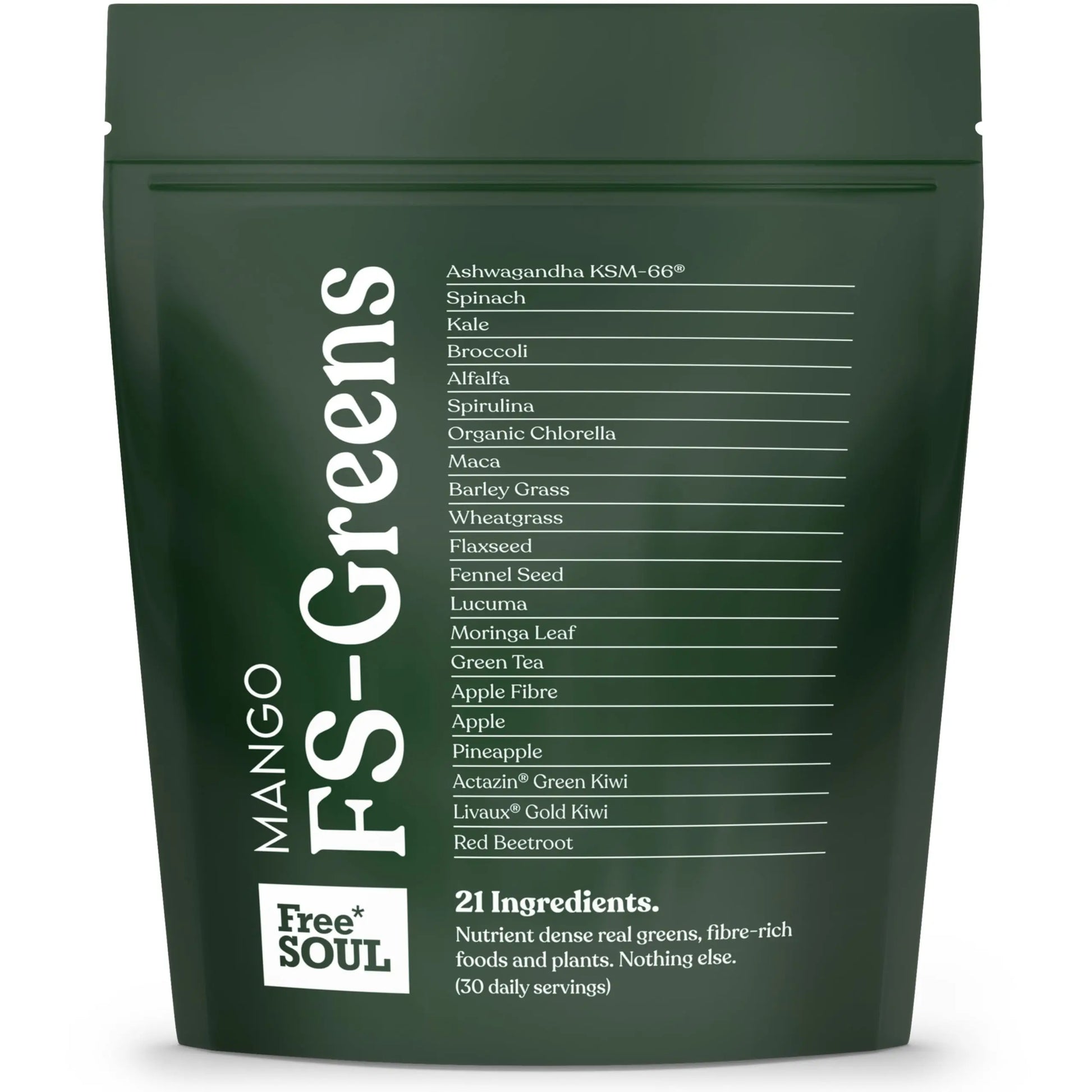 FS-Greens | 21 Advanced Greens, Superfoods, and Adaptogens Including KSM-66 Free Soul Au supplements