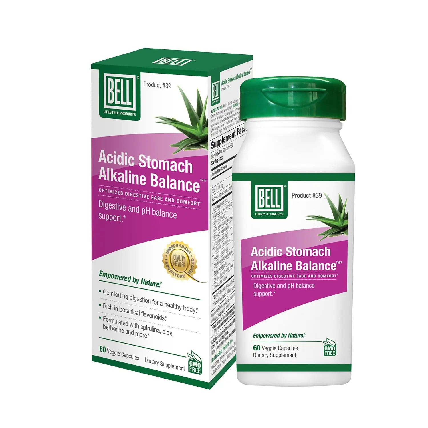 Bell Acidic Stomach Alkaline Balance Lifestyle Products | Helps Maintain Healthy pH Levels | 60 Capsules Bell Au supplements