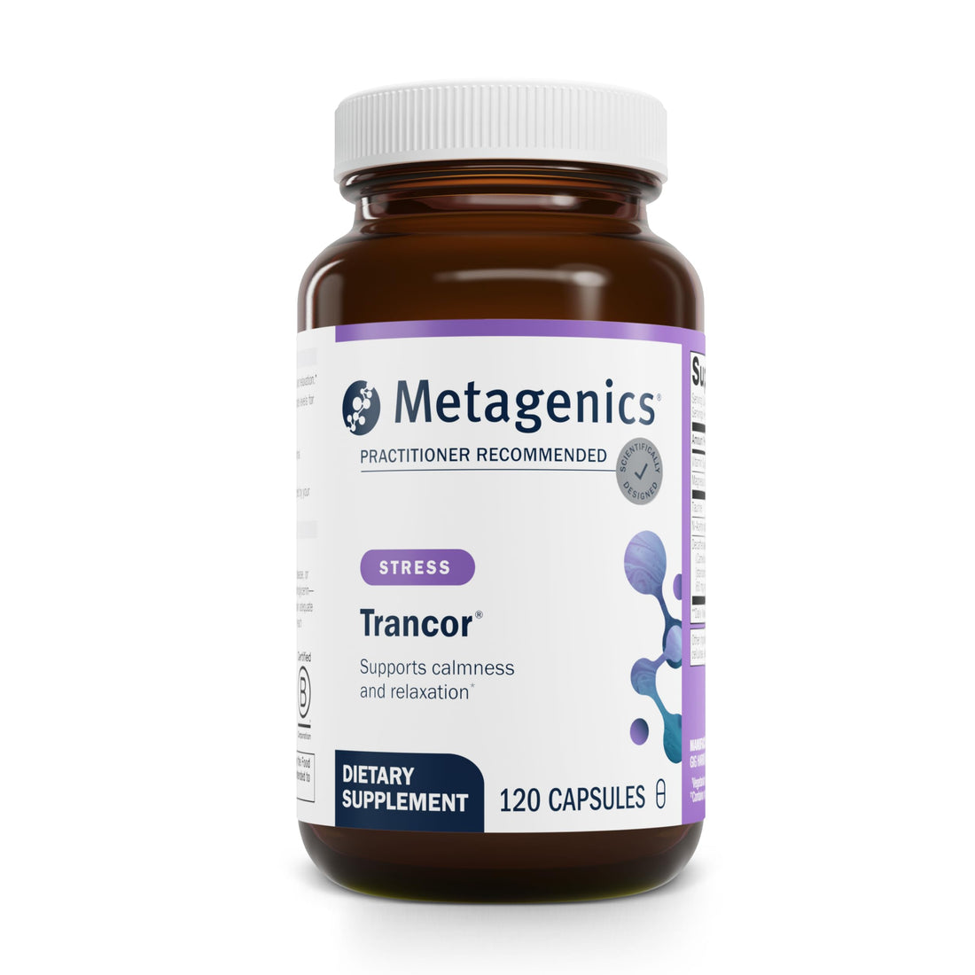 Metagenics Trancor - GABA, L-Theanine, Taurine, NAC & Green Tea Extract - Supports Calmness, Mood Balance, Sleep & Focus - Non-GMO, Gluten-Free, Dairy-Free, Vegan - cGMP Certified - 120 Capsules Metagenics Au supplements