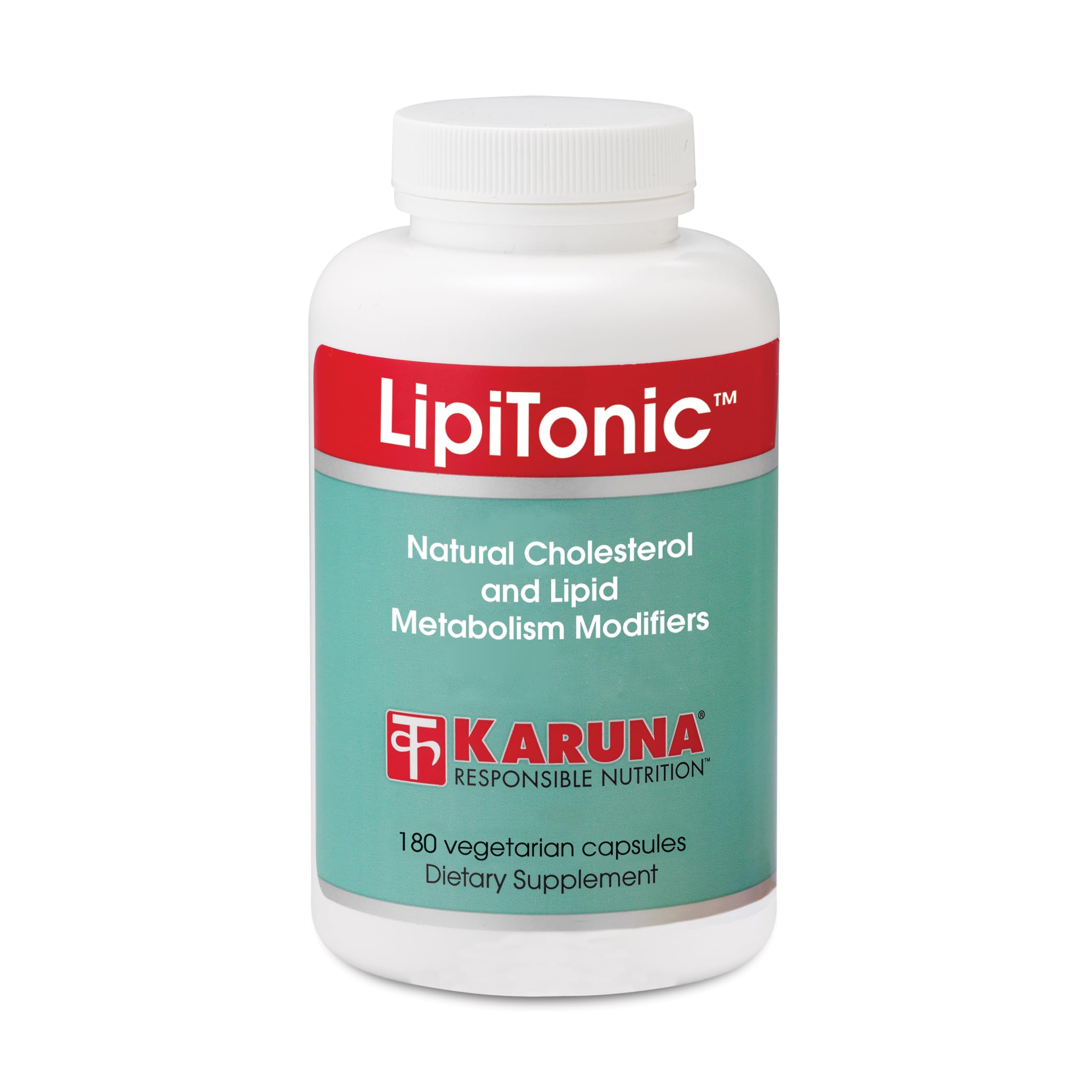 Karuna Lipitonic - 180 Vegetarian Capsules - Blend of Vitamins, Minerals, and botanicals Supporting Healthy Cholesterol Levels Already in the Normal Range and Promote Healthy lipid Metabolism Karuna Au supplements