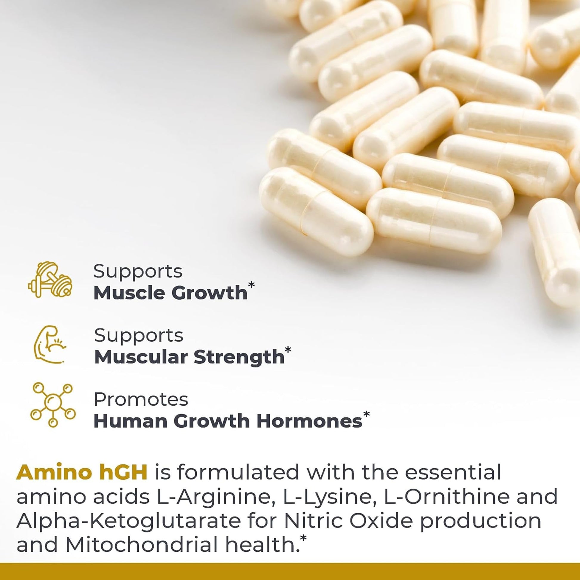 Premier Research Labs Amino HGH - HGH Supplements for Men, HGH Supplements for Women, Amino Acids, L-Arginine, L-Lysine, HGH Enhancer, Support Human Growth Hormone and Muscle Growth - 105 Capsules Premier Research Labs Au supplements