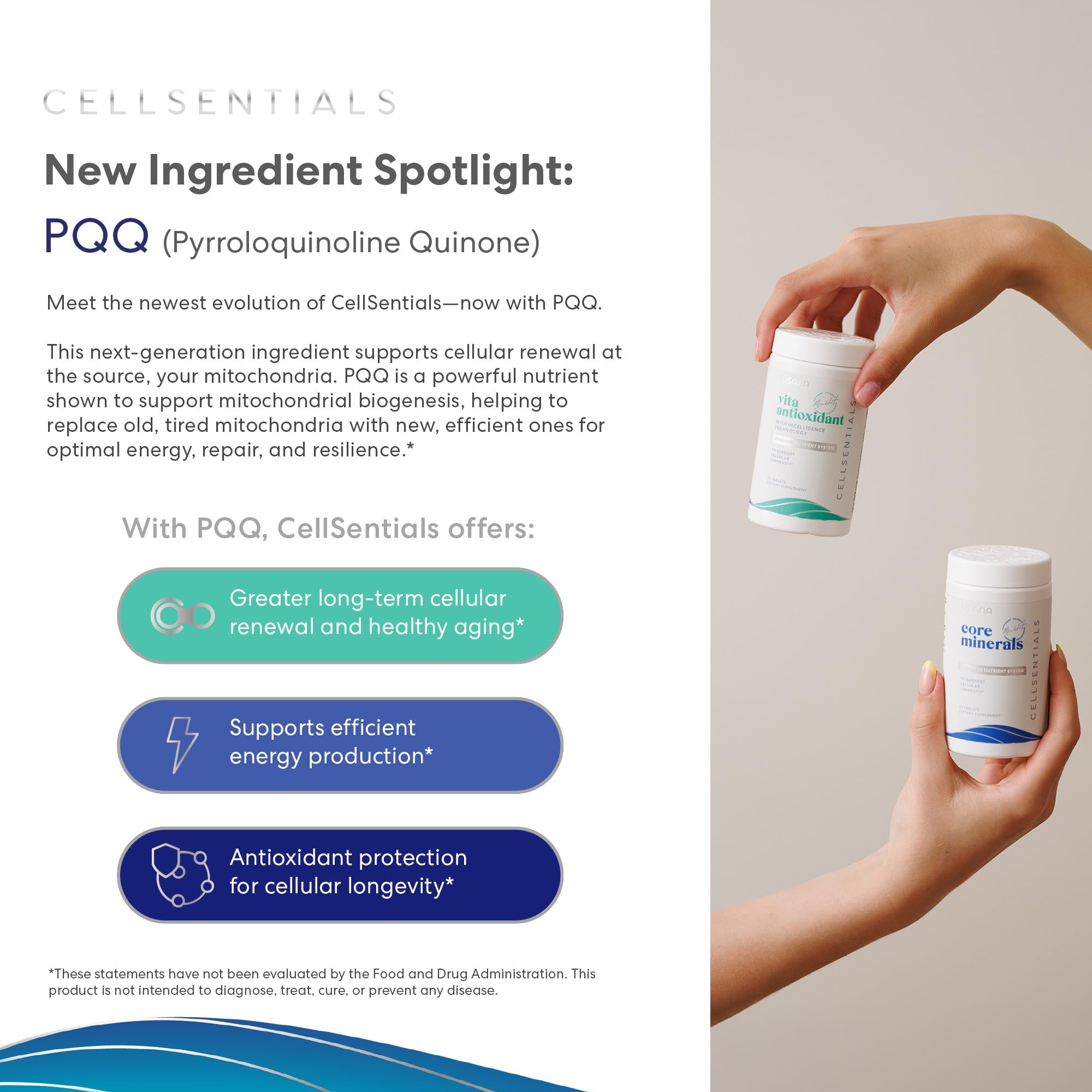 USANA CellSentials - Core Minerals and Vita Antioxidant with InCelligence Technology to Support Total Body Health* - 112 Tablets Per Bottle - 28 Day Supply USANA Au supplements