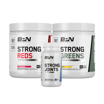 BARE PERFORMANCE NUTRITION BPN Health & Wellness Bundle, Strong Reds, Strong Greens Lemon, Strong Joints BARE PERFORMANCE NUTRITION Au supplements