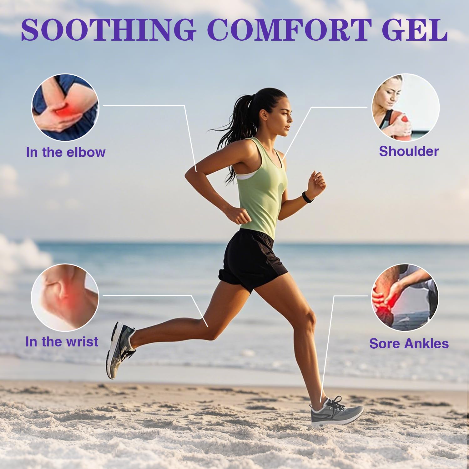Kresin Joint Comfort Gel, Kresin Joint Comfort Purple Gel, for Neck, Back, Knees, Lumbar, and Feet, Absorb Quickly, 1PC, Purple RATYMON Au supplements
