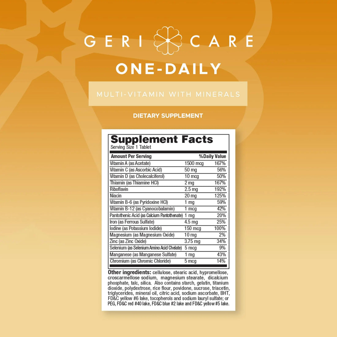 GeriCare One-Daily Multi-Vitamin & One-Daily Multi-Vitamin + Minerals Bundle – Complete Daily Nutritional Support with Essential Minerals for Energy GeriCare Au supplements