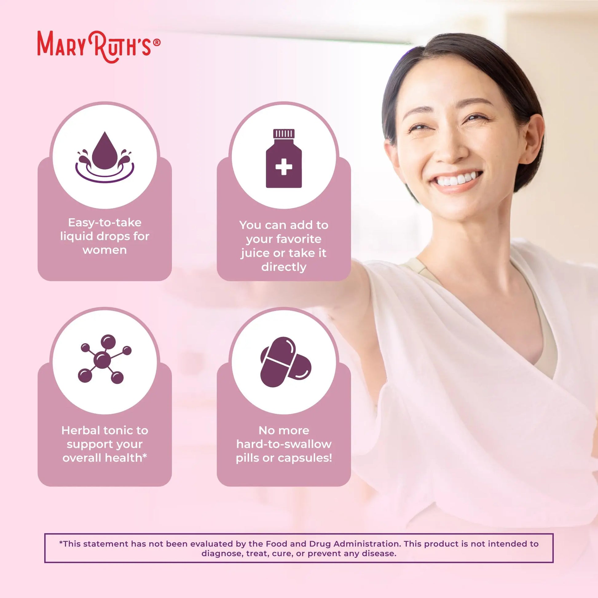 MaryRuth Organics USDA Organic Women's Wellness Liquid Herbal Supplements | Includes Stinging Nettle, Raspberry Leaf, Eleuthero Root, Chaste Tree Berry | Menstrual Support | Non-GMO, Vegan MARYRUTH'S Au supplements