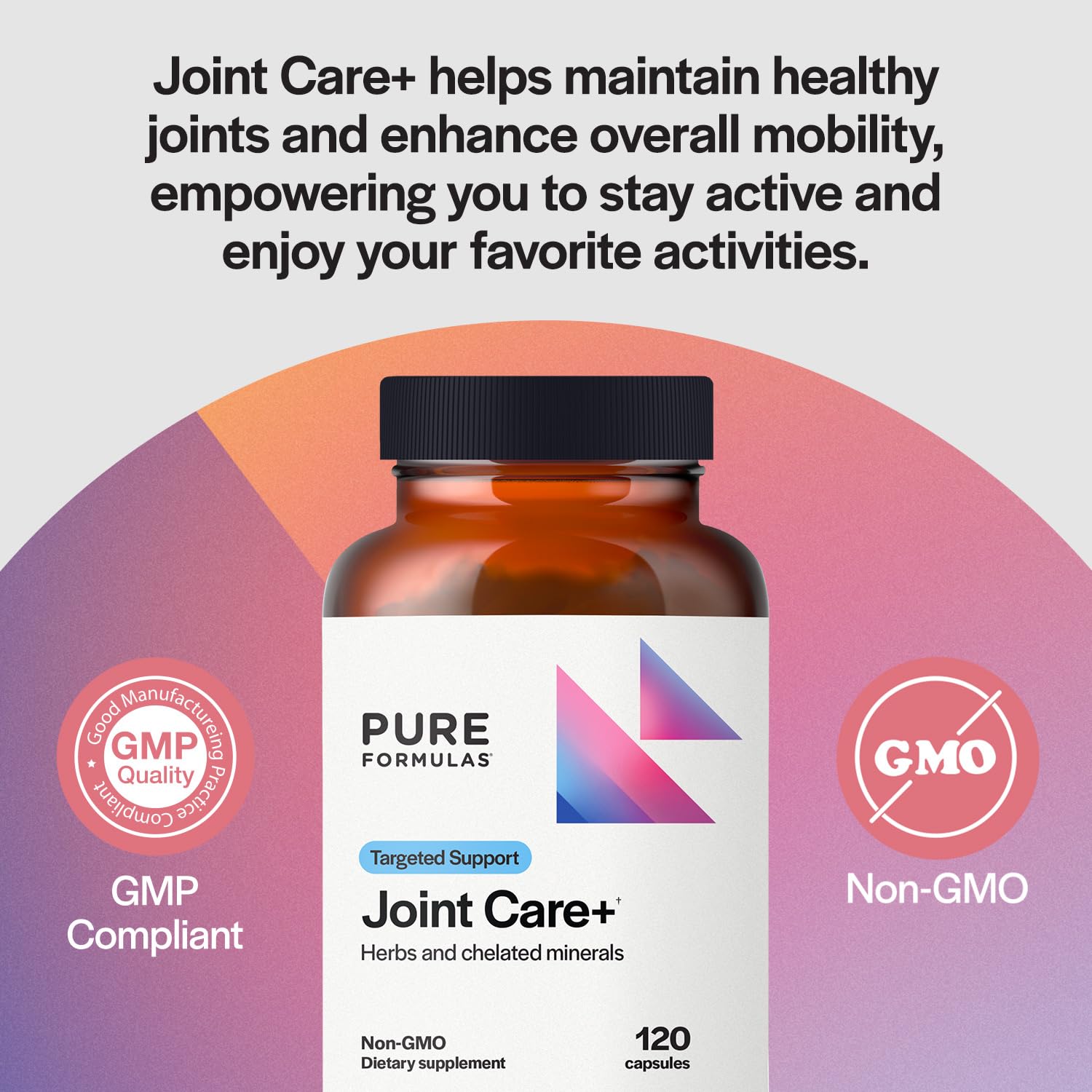 PureFormulas Joint Care + - Premium Joint Support Supplement with Hyaluronic Acid, Glucosamine, MSM, Green Lipped Mussel, Turmeric & More - Non-GMO Formula for Adults (120 Capsules) PureFormulas Au supplements