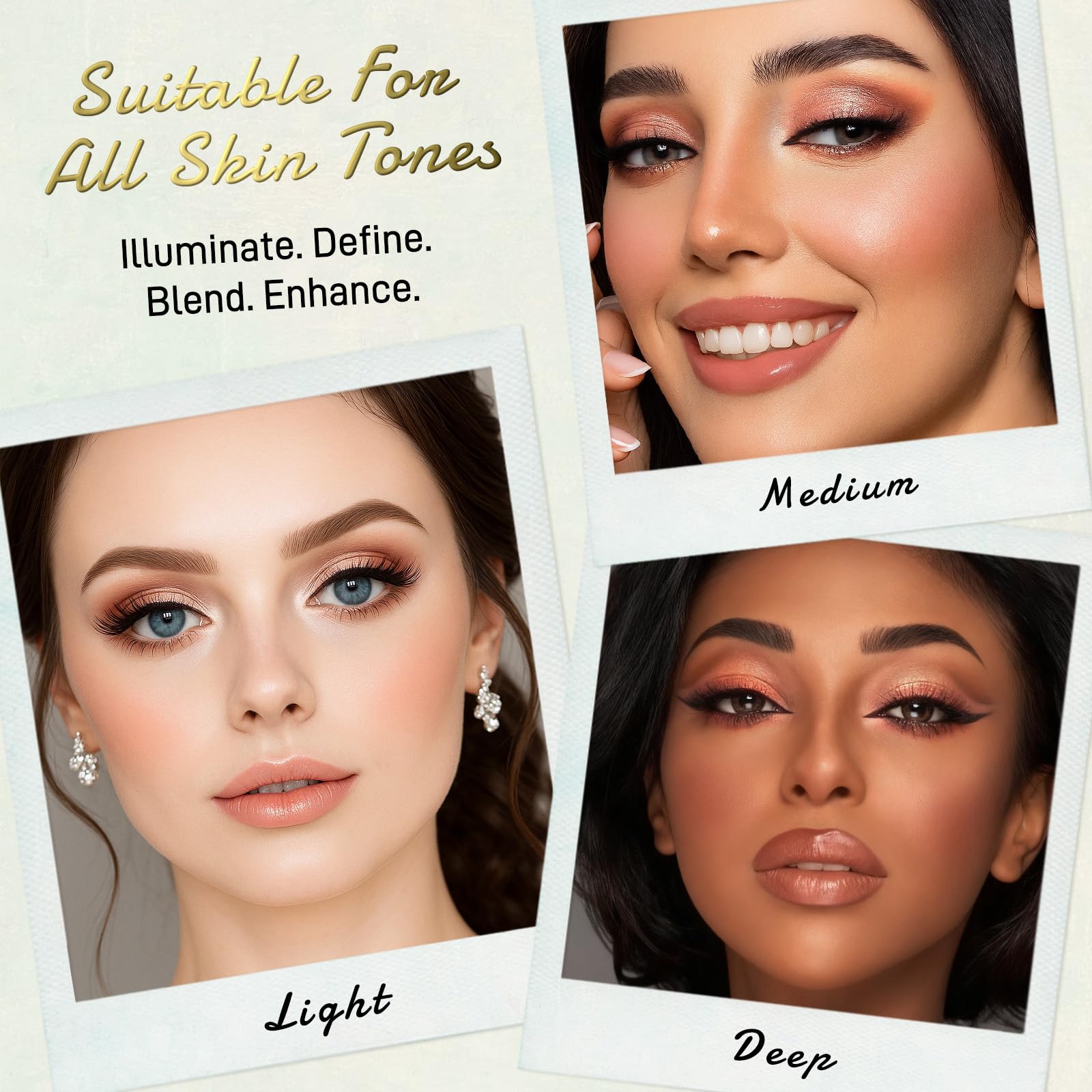 UCANBE Full Size Baked Makeup Palette Set - Include Blush, Bronzer, 8 Eyeshadows & Brushes, Pigmented All-in-One Face & Eye Compact Powder Beauty Holiday Gift Kit for Starter & Pros, Travel Friendly UCANBE Au supplements