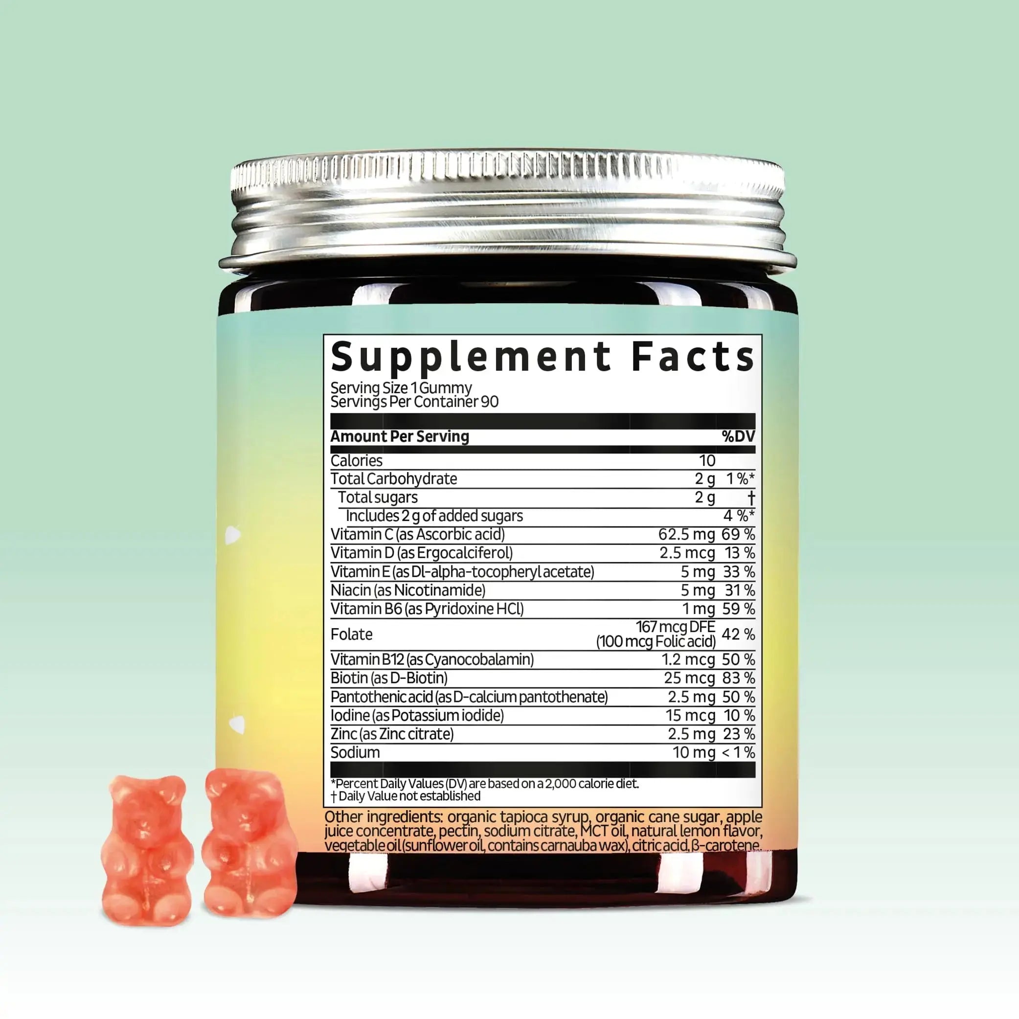 Bears with Benefits Immune Support Gummies – Vitamin C, D, B6 & B12 – Daily Immune Boost – Vegan, Naturally Flavored (60 Gummies) Bears with Benefits Au supplements
