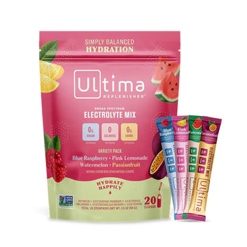 Ultima Replenisher Daily Electrolyte Drink Mix – Tropical Variety, 20 Stickpacks – Hydration Ultima Replenisher Au supplements