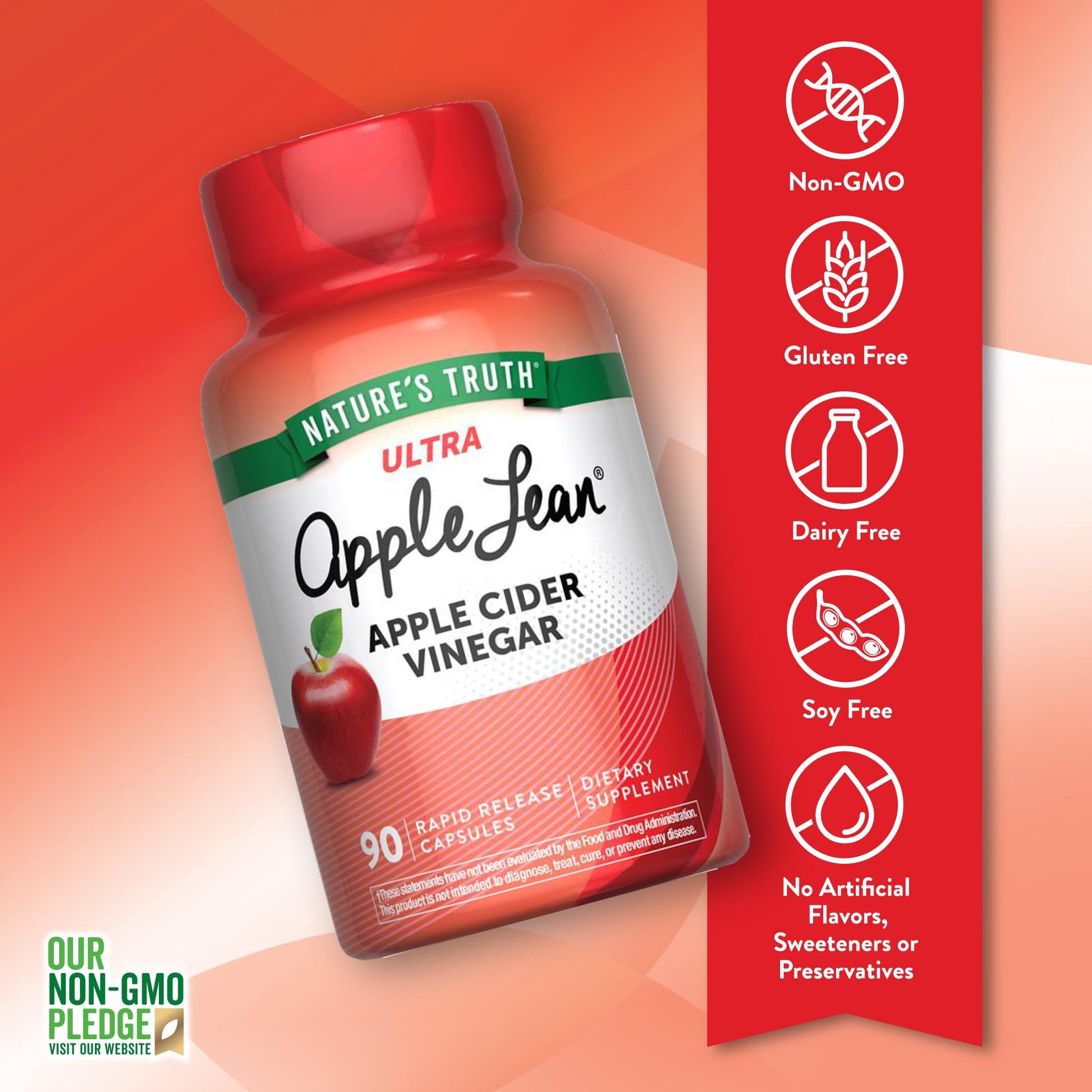 Nature's Truth Apple Cider Vinegar Pills | 90 Capsules | Non-GMO & Gluten Free Supplement Nature's Truth Au supplements