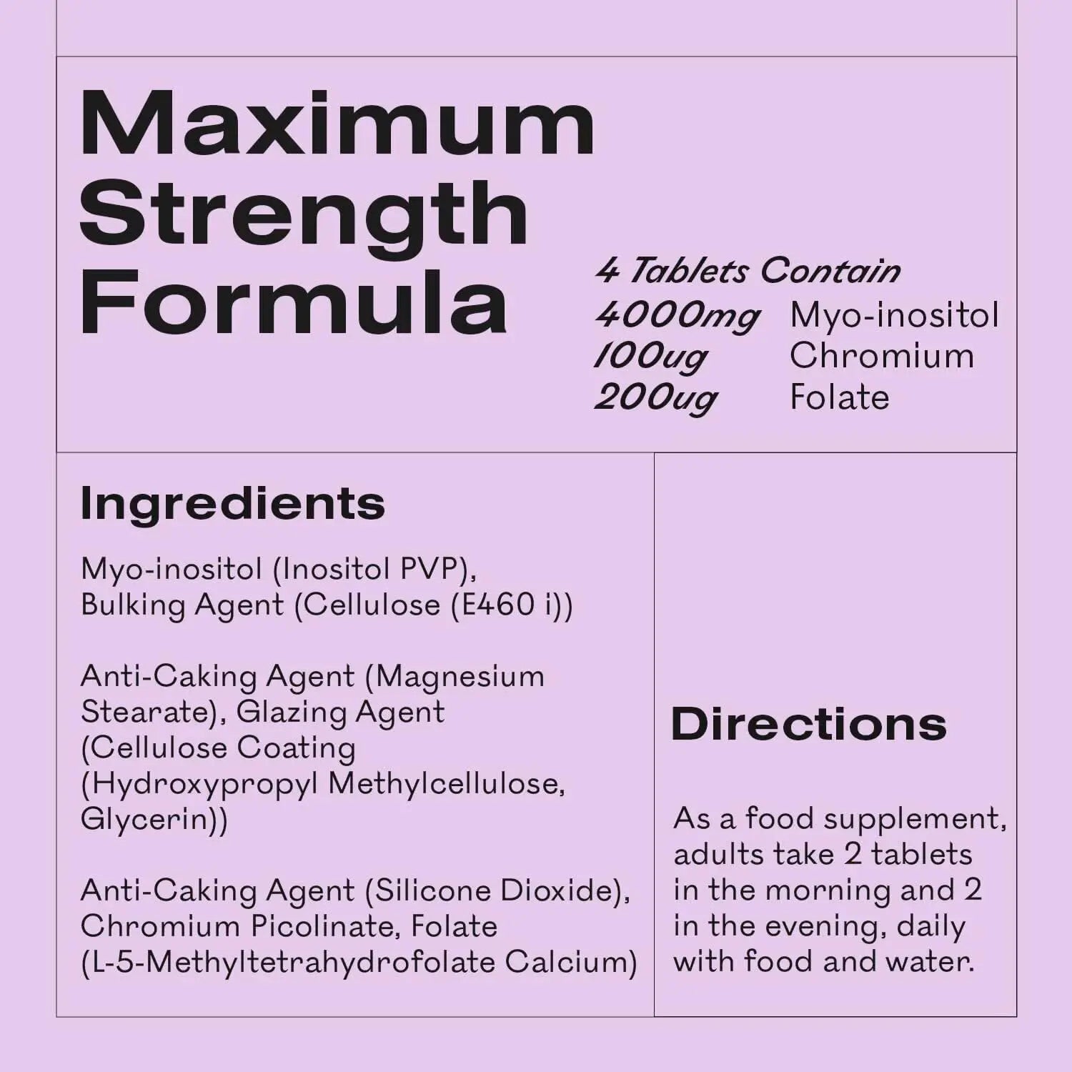 Myoplus - Myo-inositol PCOS Supplement - 4000mg Myo-Inositol, 200ug Folate & 100ug MyOva Au supplements