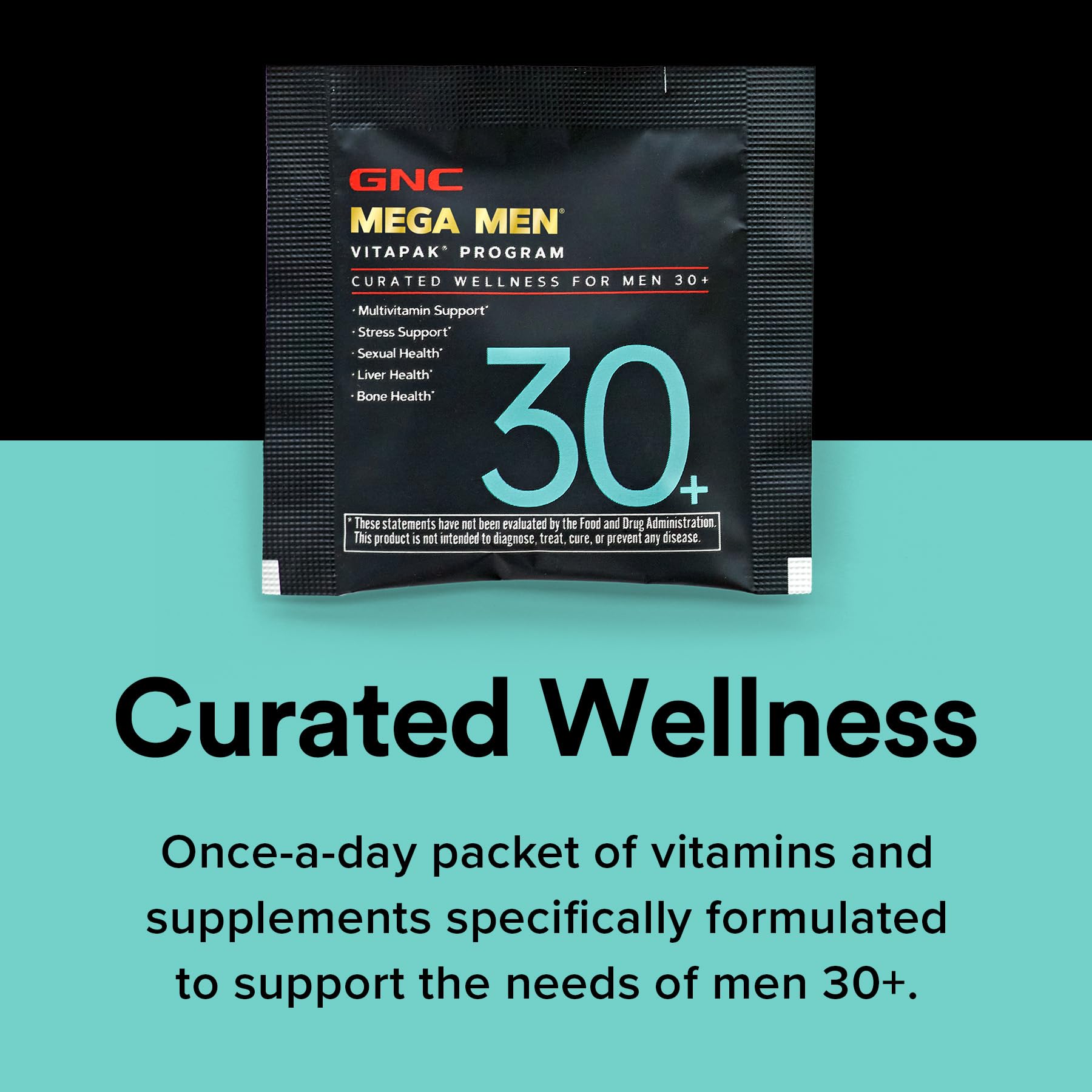 GNC Men's 30+ Vitapak Program | 5-in-1 Daily Multivitamins and Minerals | Supports Healthy Bones and Stress Relief | 30 Servings GNC Au supplements
