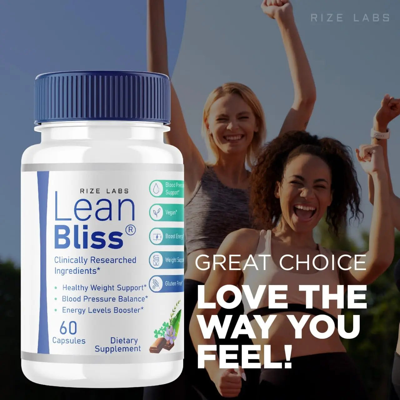 (2 Pack) Lean Bliss Weight Loss Pills, Lean Bliss Fat Burning Formula, LeanBliss Advanced rize labs Au supplements