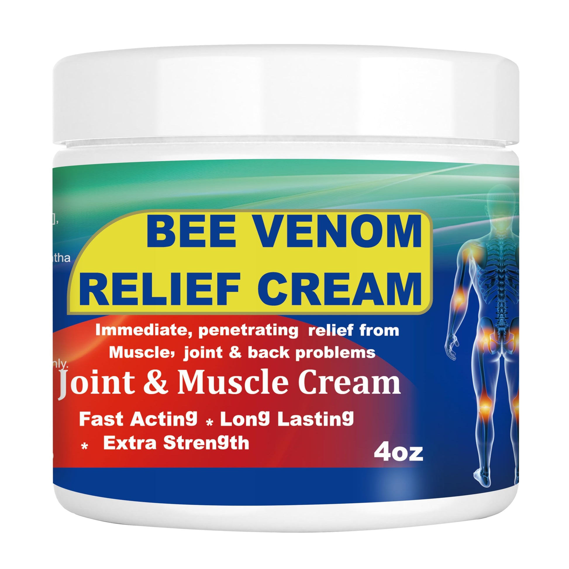 DUBOONAIO Bee Venom Joint Muscle Bone Cream, High Strength Fast Acting, Help for Back, Neck, Hand, Feet, Knee, Muscle, Shoulder, Wrist, Elbow, Hip, Nerve, Ankle, Foot Discomfort DUBOONAIO Au supplements