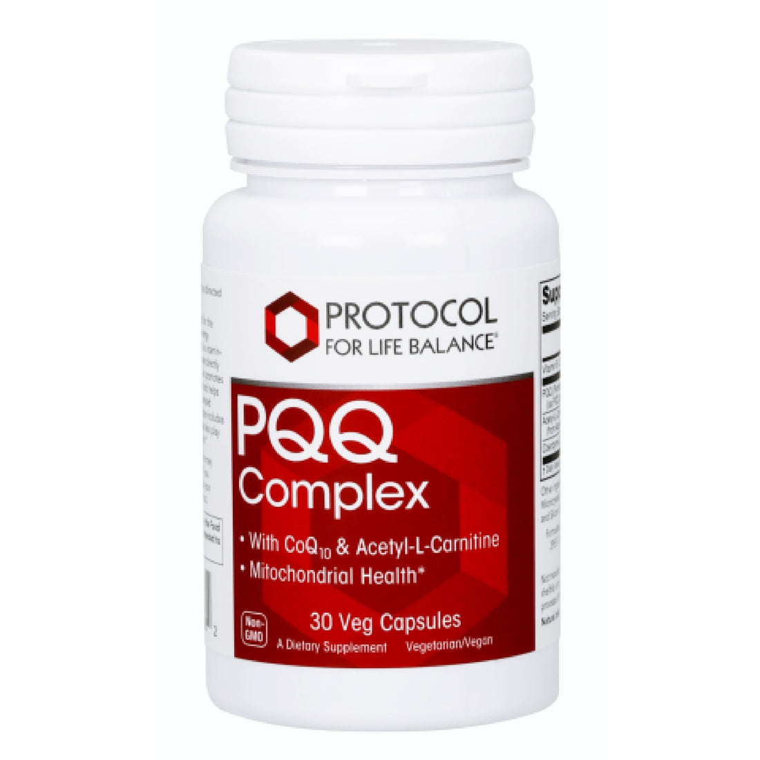 PROTOCOL FOR LIFE BALANCE PQQ Complex - Mitochondrial Health - with CoQ10 & L Carnitine - B Vitamin - Supplement for Energy - 30 Veg Caps PROTOCOL FOR LIFE BALANCE Au supplements