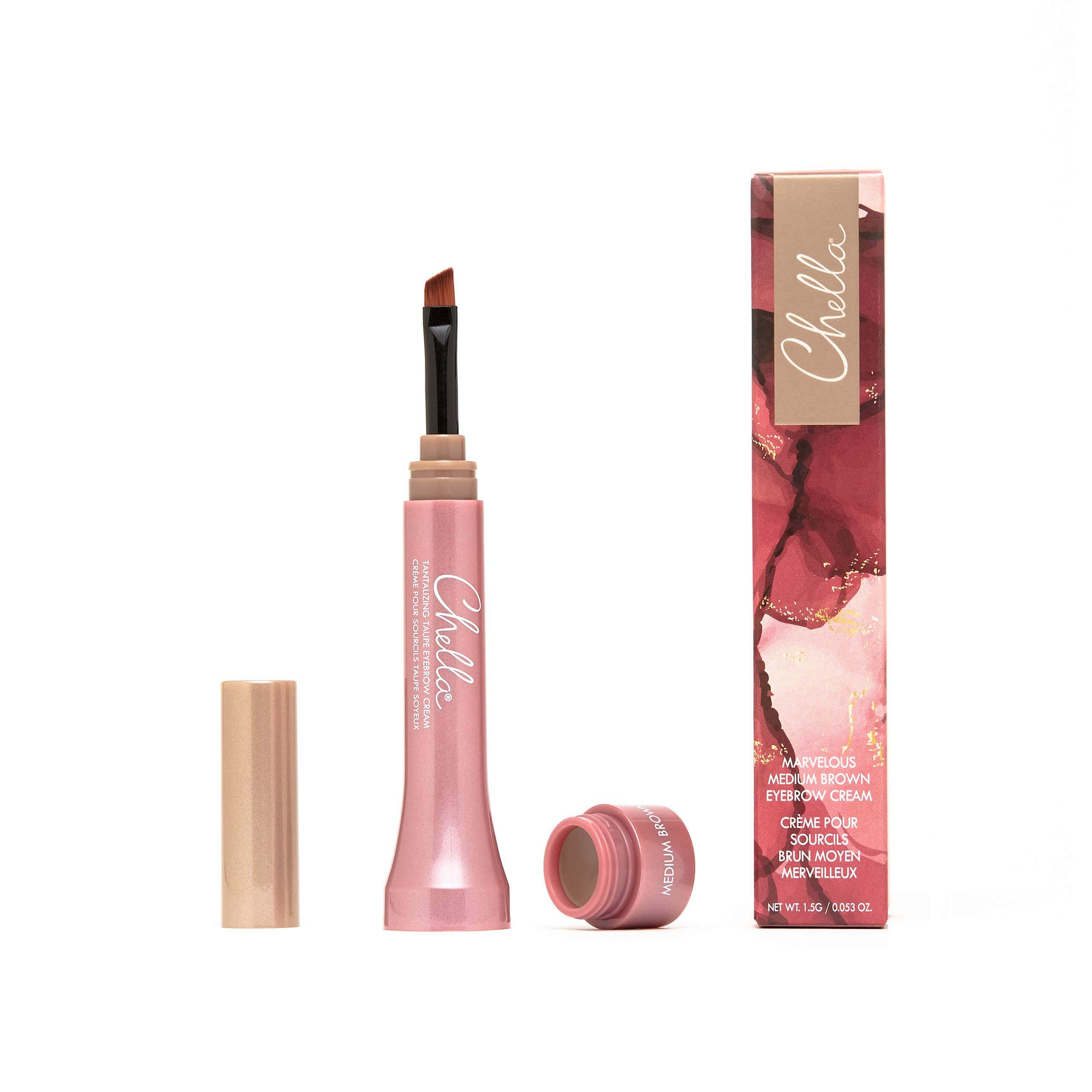 Chella Eyebrow Cream, Marvelous Medium Brown - Vegan, Cruelty Free, Paraben Free, Gluten Free Eyebrow Pomade Makeup - Long Wearing, Velvet Consistency, Water Proof Chella Au supplements