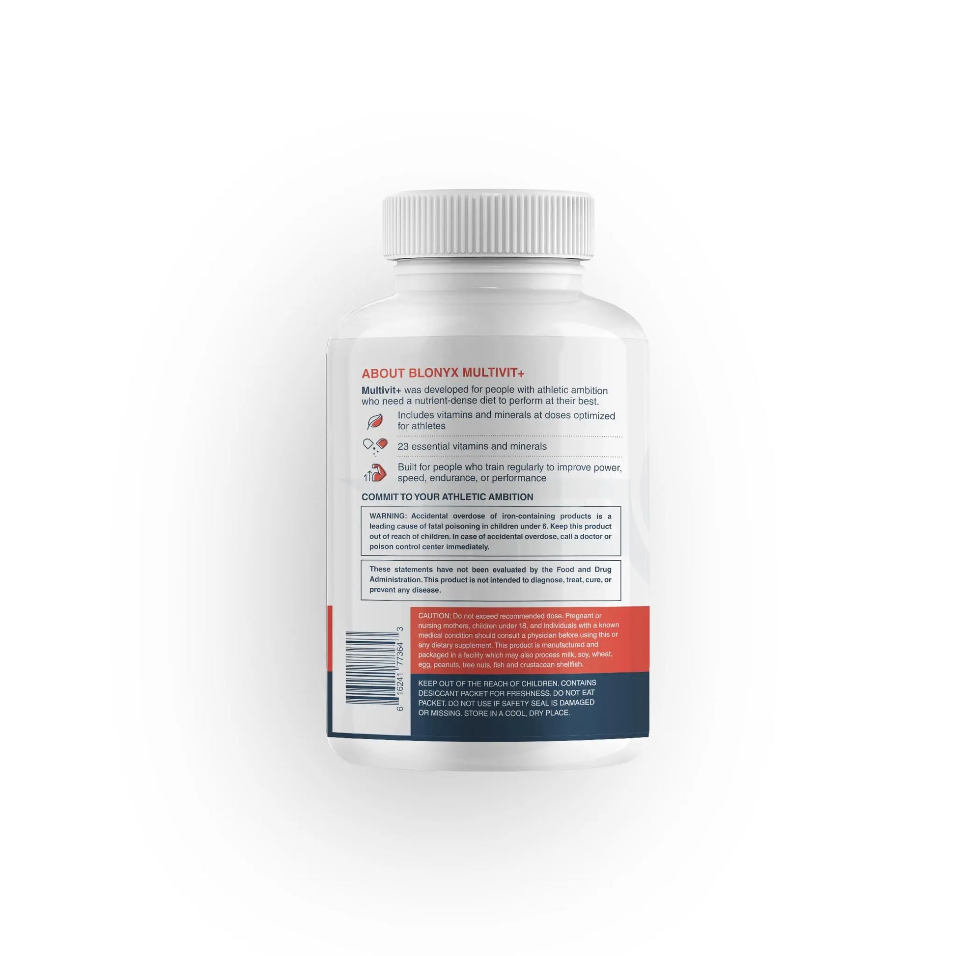 Blonyx Multivit+ Athlete's Multivitamin - Whole Food-Sourced Nutrients, Supports Performance & Muscle Health, 90 Day Supply Blonyx Au supplements