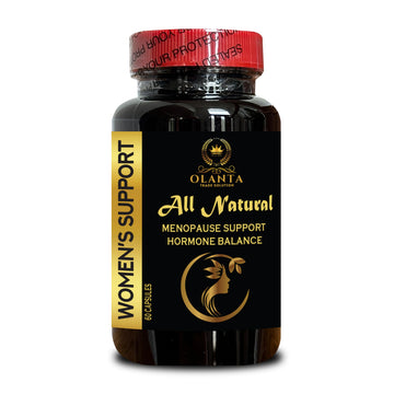 MENOPAUSE SUPPORT SUPPLEMENT - Perimenopause Supplements Women for Hot Flashes, Menopause Support, Supplement for Women Supports Hormone Balance with Black Cohosh - 1 Bottle 60 Capsules OLANTA TRADE SOLUTION Au supplements