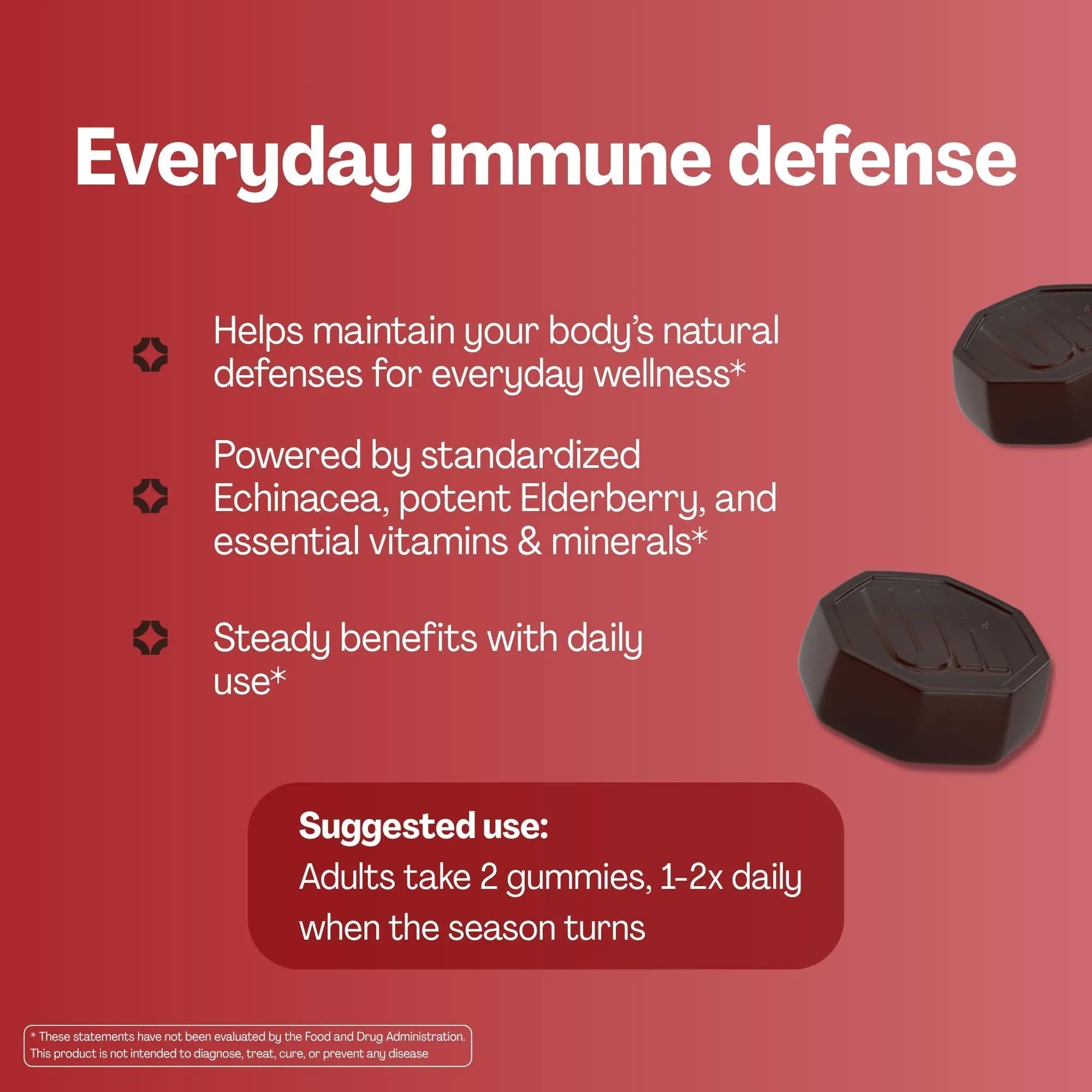 URVI® Immune Support Gummies - Vitamin C, D3 K2, E, Niacin, Zinc & Selenium with Elderberry & Echinacea URVI Au supplements