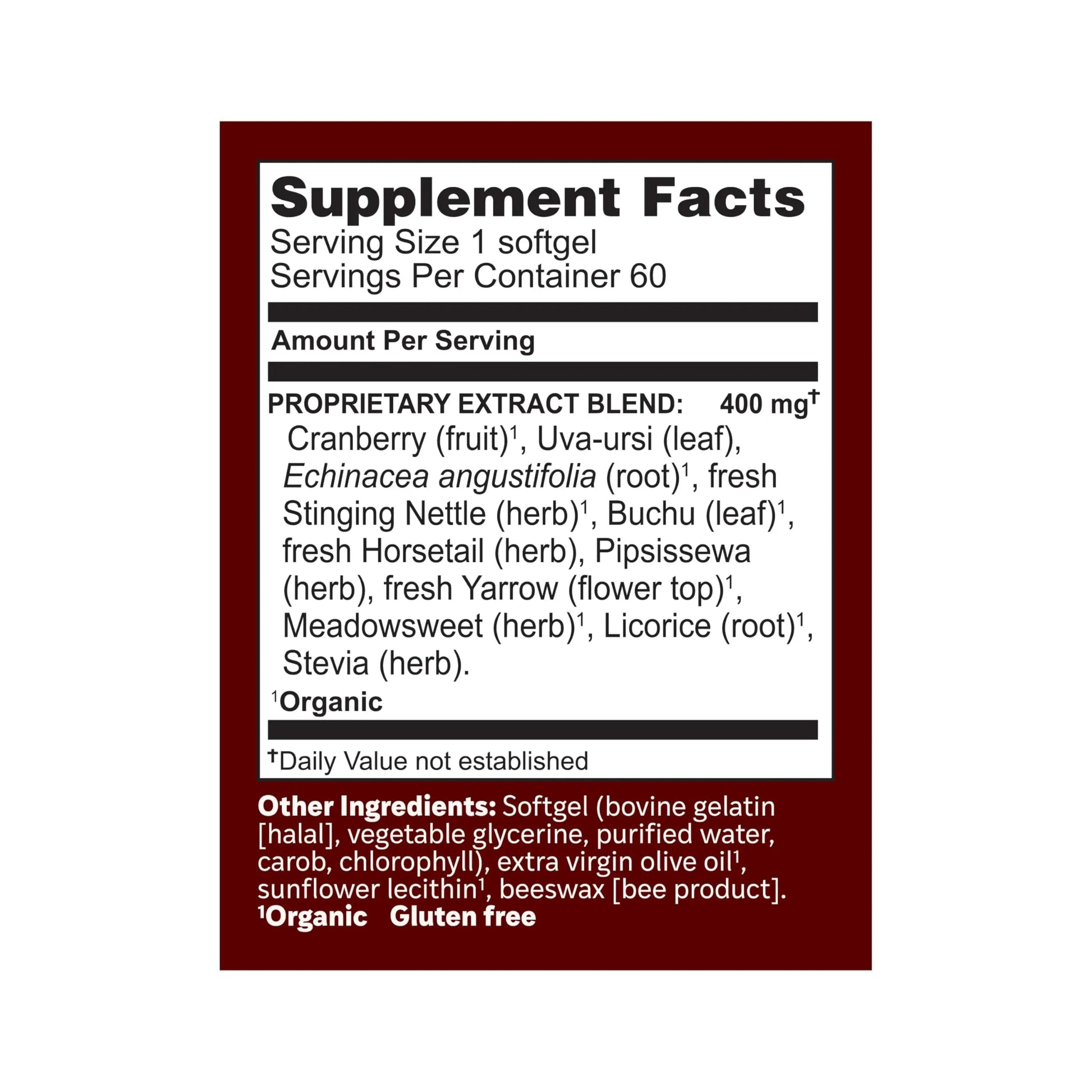 Herbs Etc. CranBladder ReLeaf Softgels - Bladder Health Support - Natural Supplement Formula to Aid Urinary Health & Comfort - Optimal Urinary Support with Cranberry - 60 Softgels (60 Servings) Herbs Etc. Au supplements