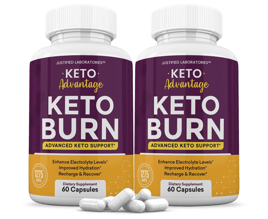 (2 Pack) Keto Advantage Keto Burn Pills 1275MG New & Improved Formula Contains Apple Justified Laboratories Au supplements